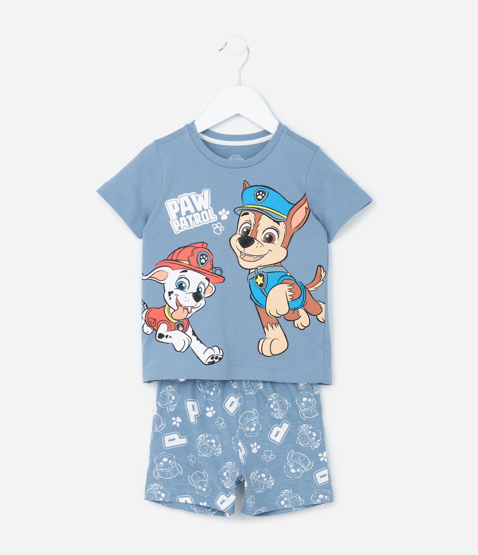 Pijama Infantil em Algodão com Estampa Patrulha Canina- Tam 2 A 4 Azul 1