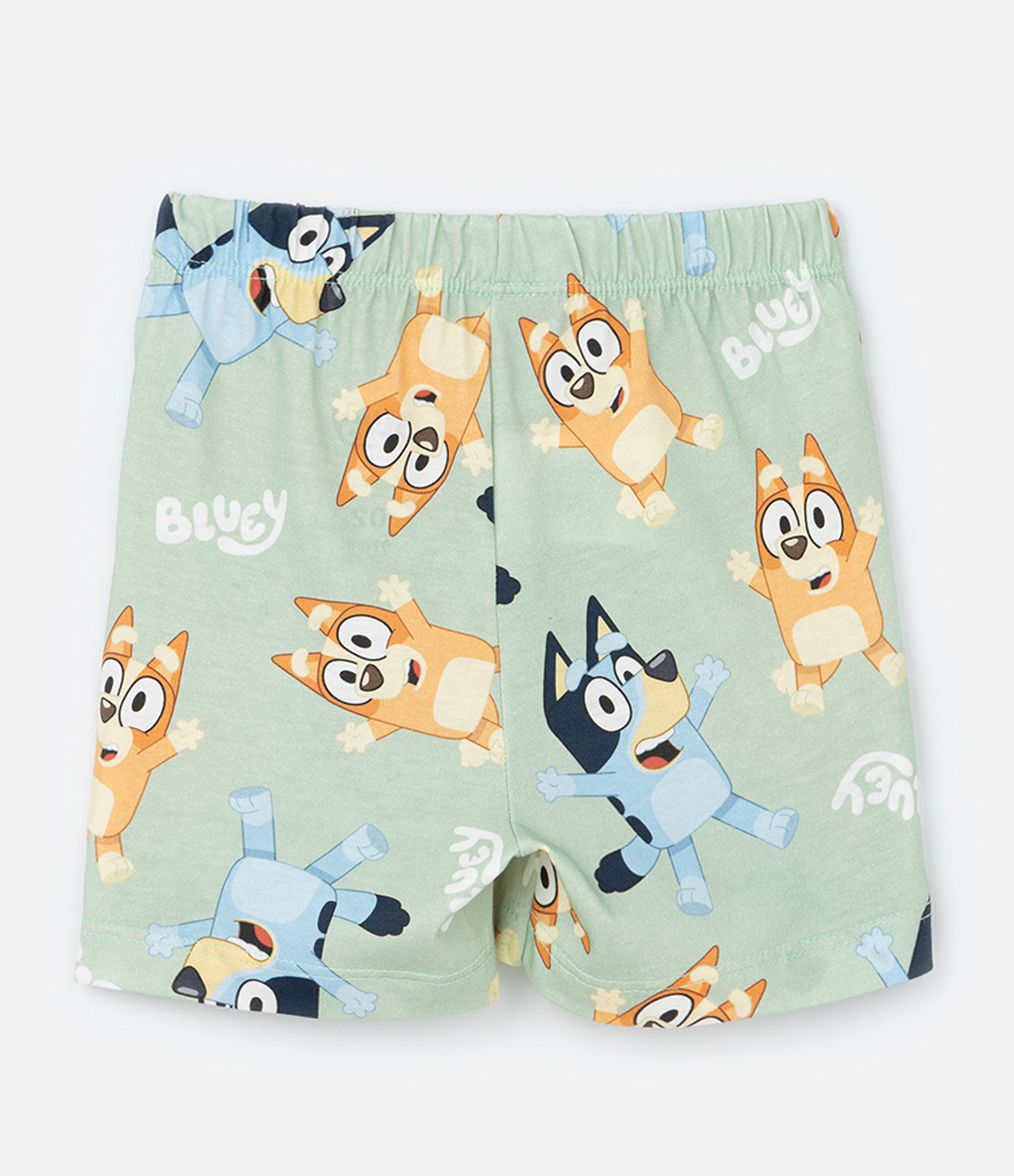 Pijama Curto Infantil com Estampa Bluey Verde 5