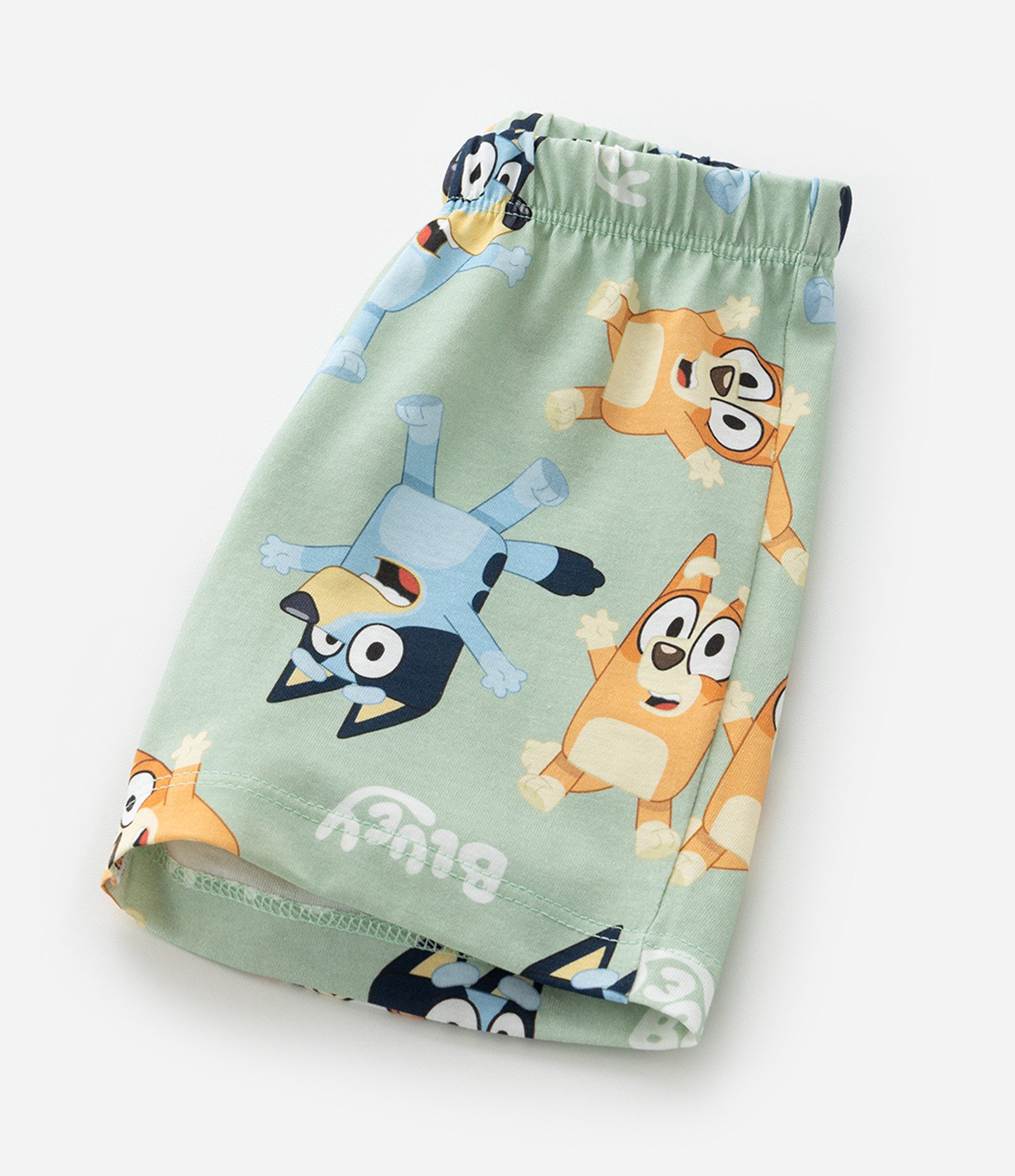Pijama Curto Infantil com Estampa Bluey Verde 7