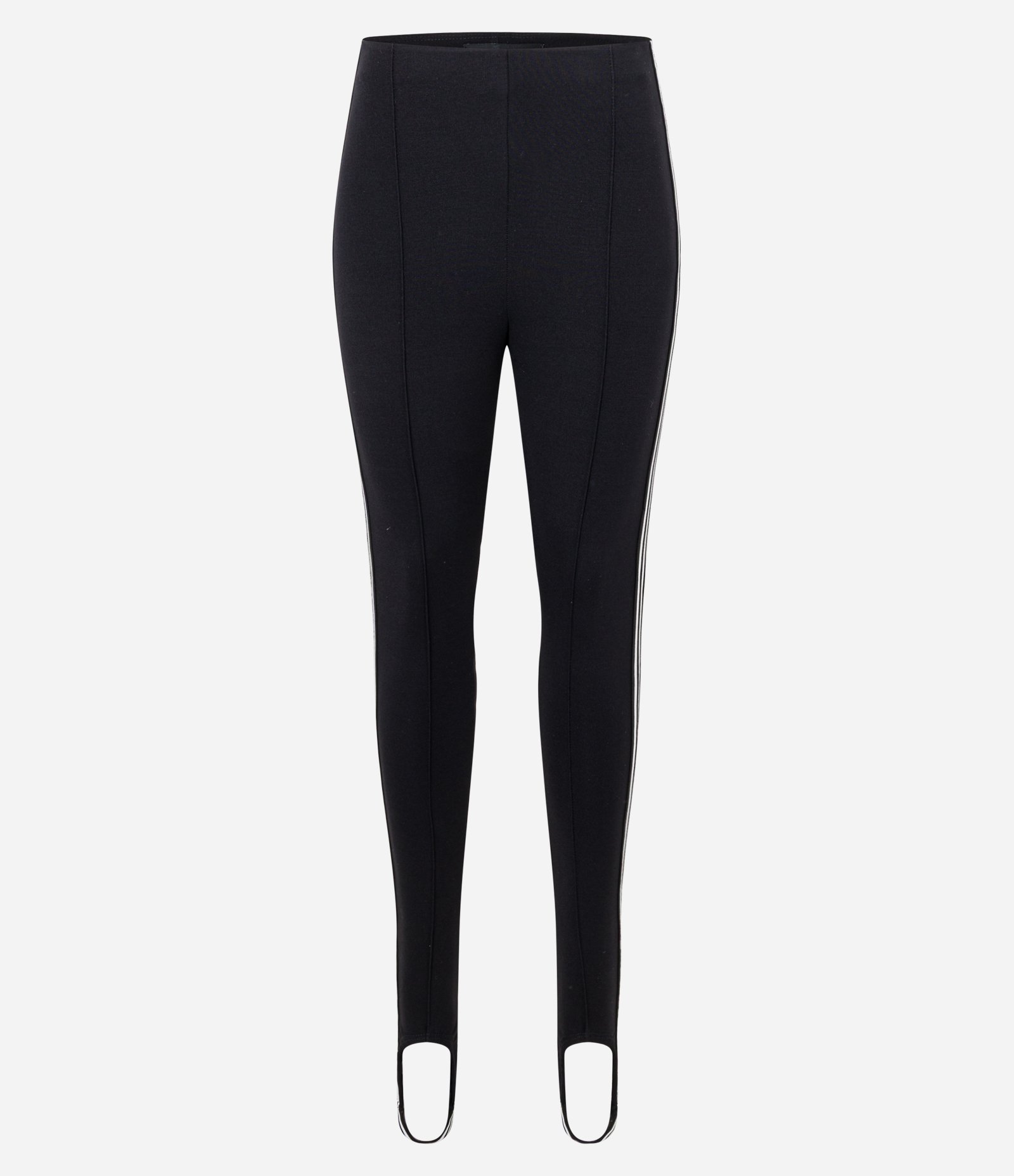 Calça Legging em Ribana com Pézinho Preto 11