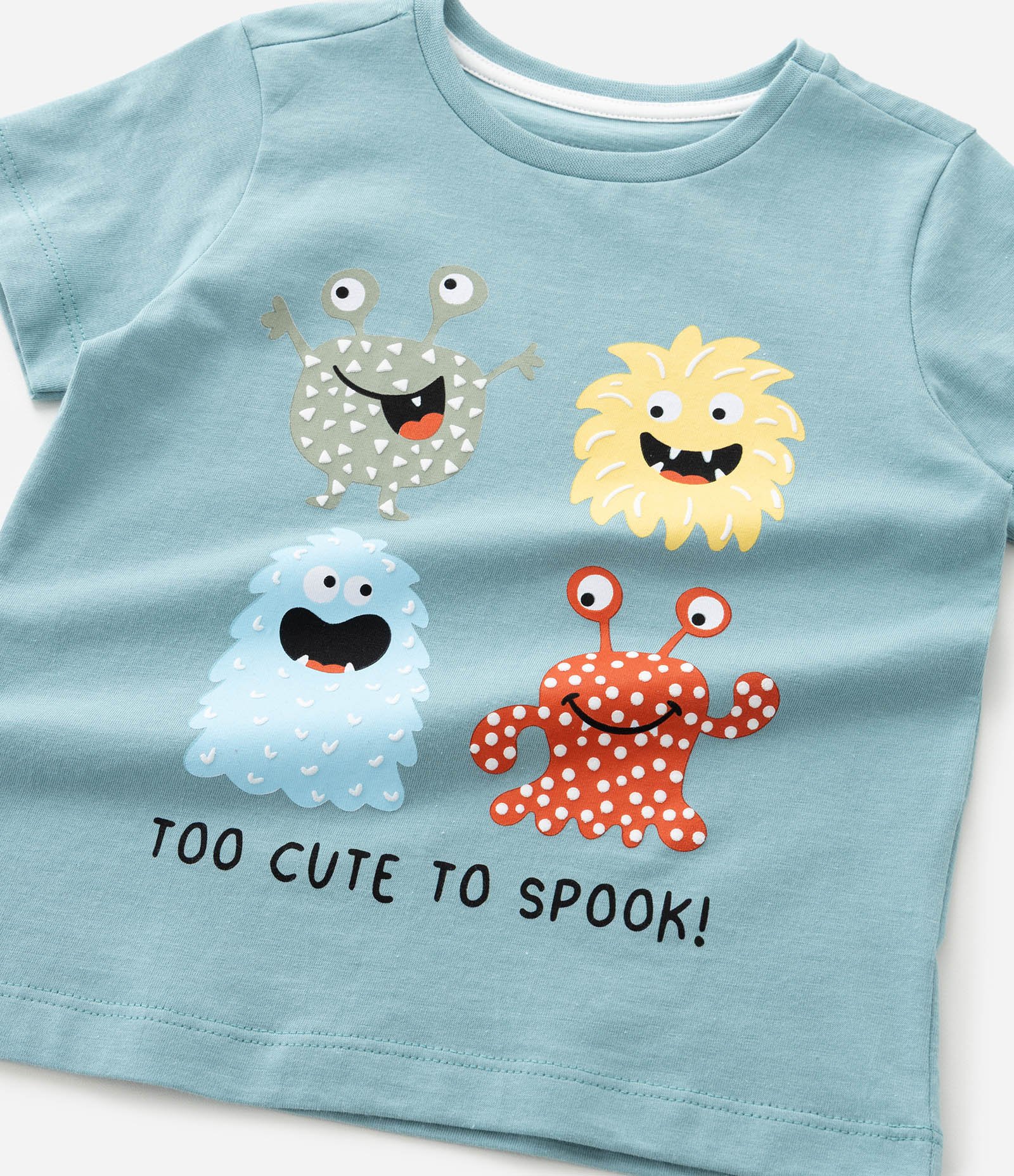 Pijama Infantil com Estampa Monstrinhos - Tam 2 a 6 Anos Azul 9