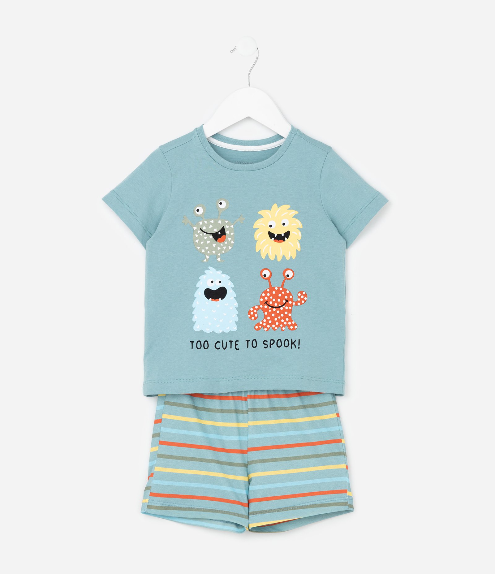 Pijama Infantil com Estampa Monstrinhos - Tam 2 a 6 Anos Azul 1