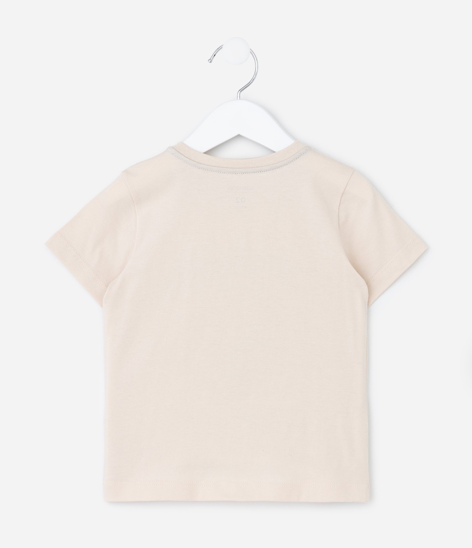 Pijama Curto Infantil com Estampa de Capivara e Futebol Americano - Tam 2 a 6 Anos Bege/Azul 3