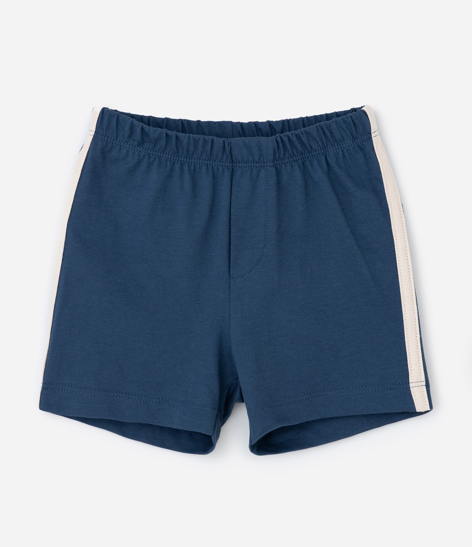 Pijama Curto Infantil com Estampa de Capivara e Futebol Americano - Tam 2 a 6 Anos Bege/Azul 4