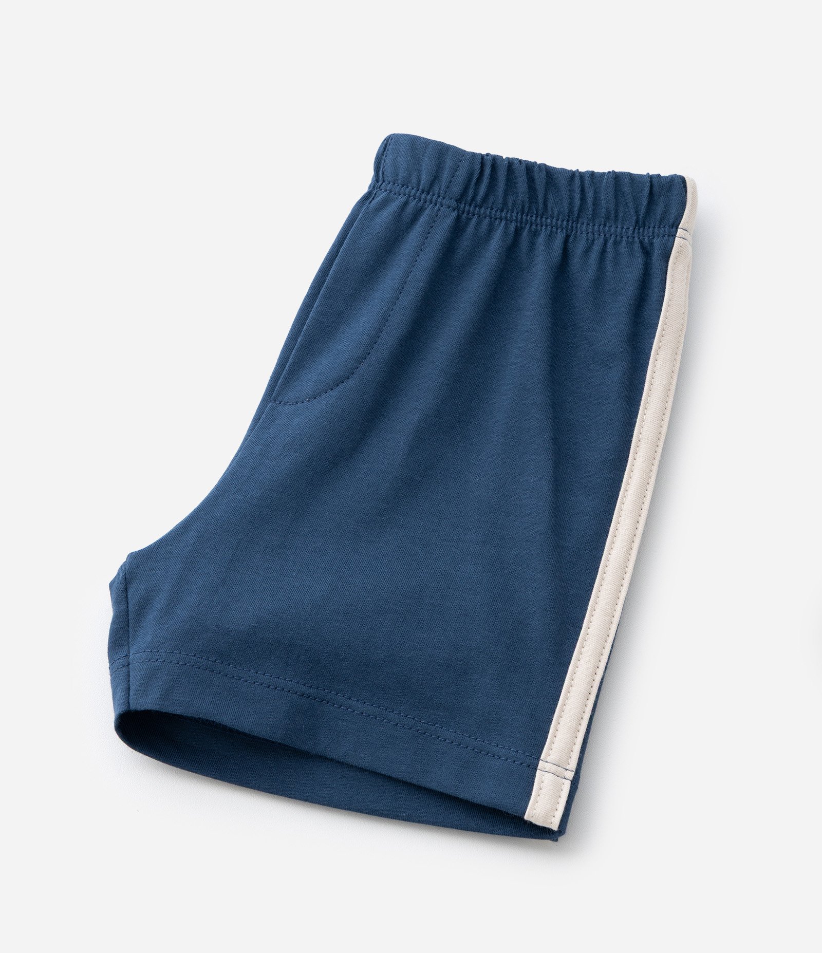 Pijama Curto Infantil com Estampa de Capivara e Futebol Americano - Tam 2 a 6 Anos Bege/Azul 6