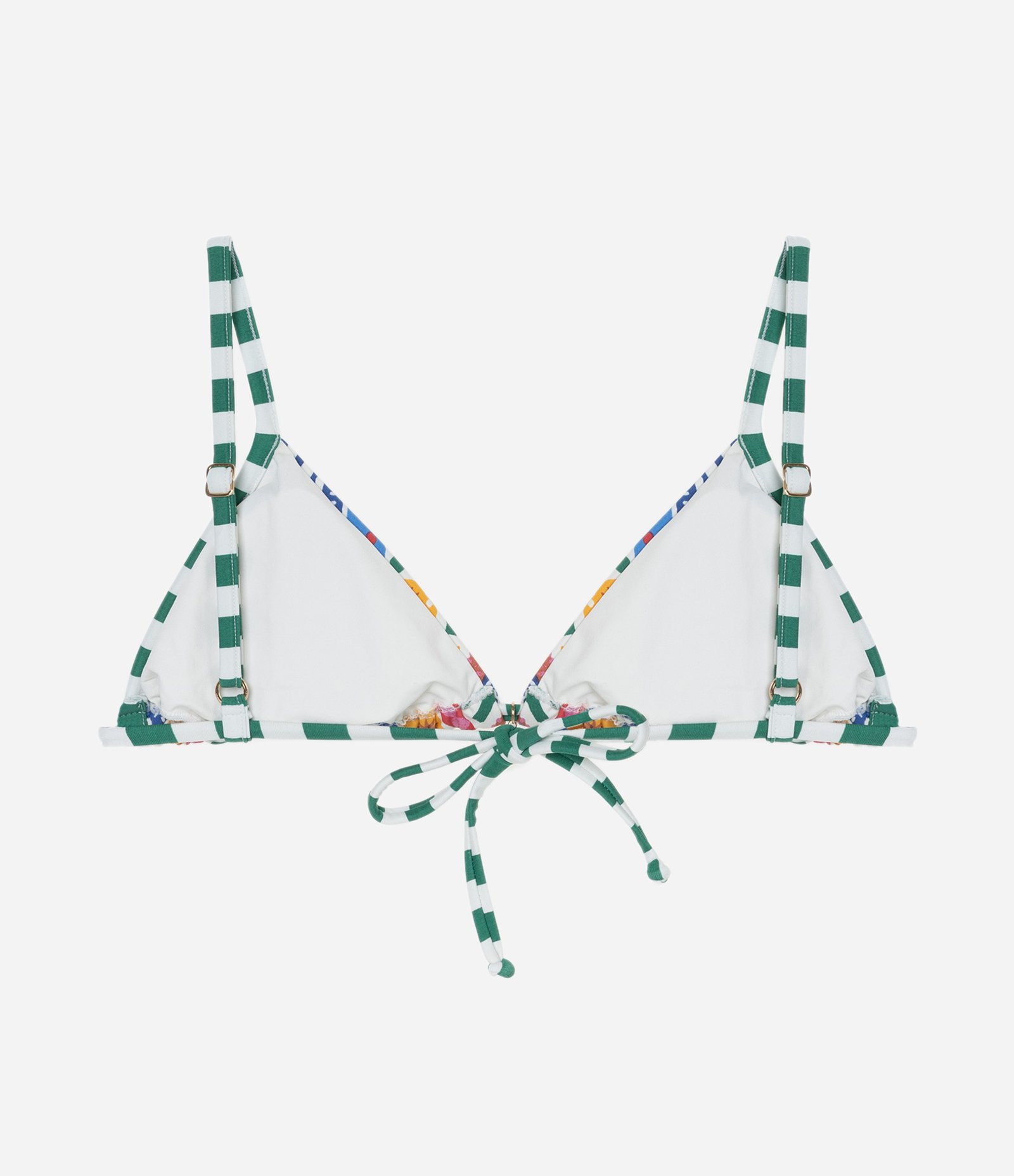 Biquíni Top Cortininha com Estampa Tropical e Listras Multicores 6