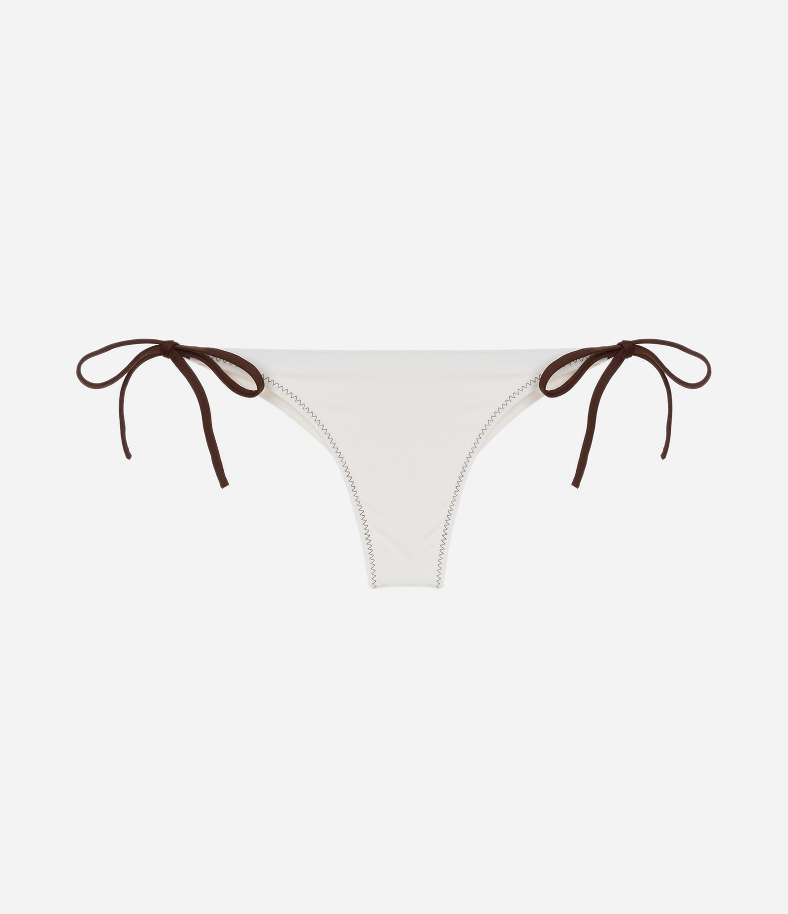 Biquíni Calcinha Lacinho com Empina Bumbum e Amarração Contrastante Branco 5