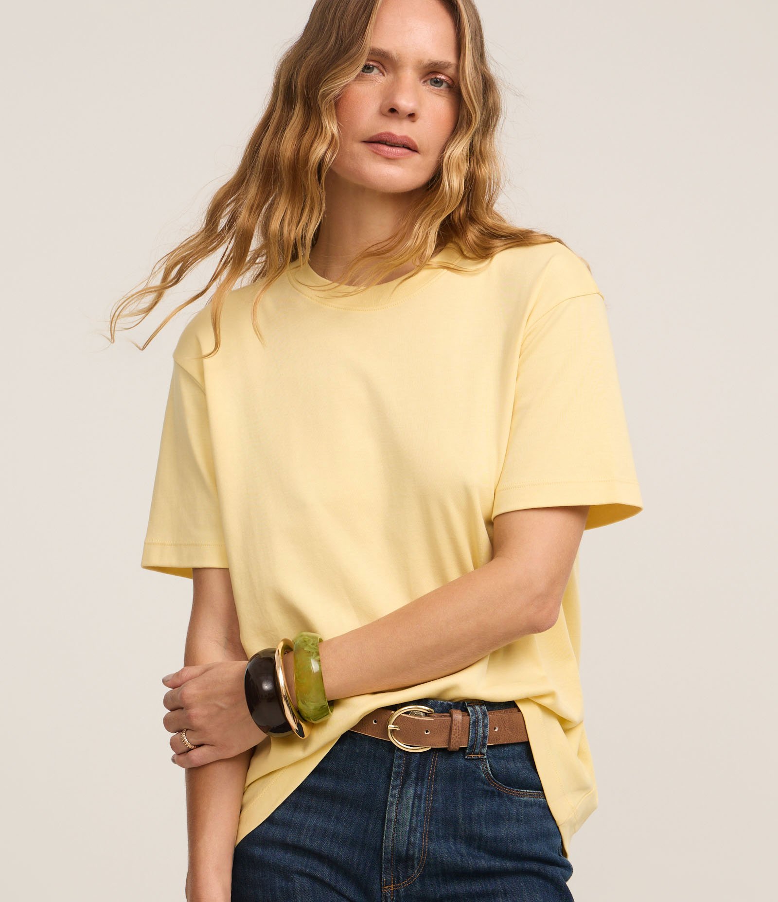 Camiseta em Algodão Peruano com Gola Redonda 1