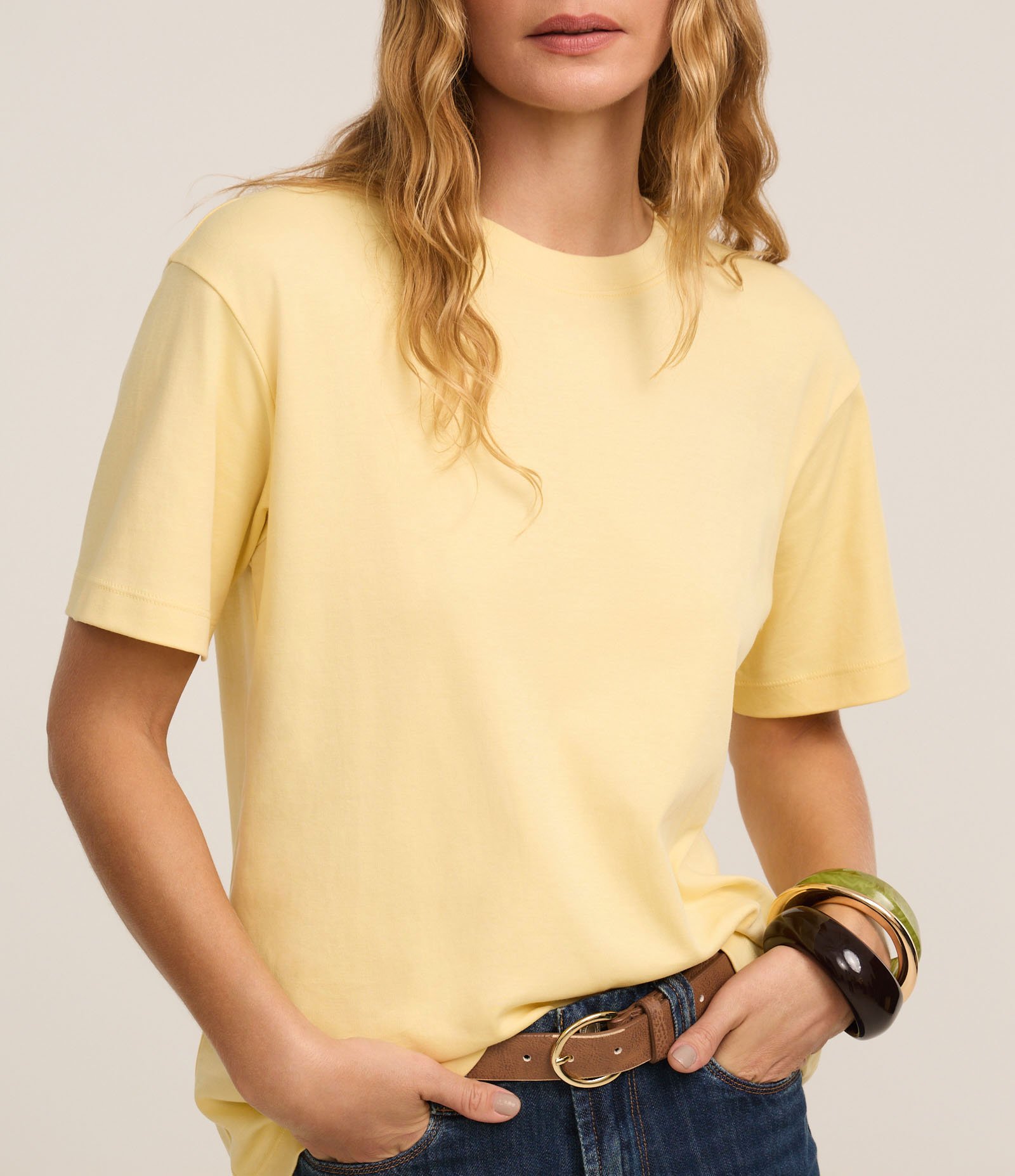 Camiseta em Algodão Peruano com Gola Redonda 4