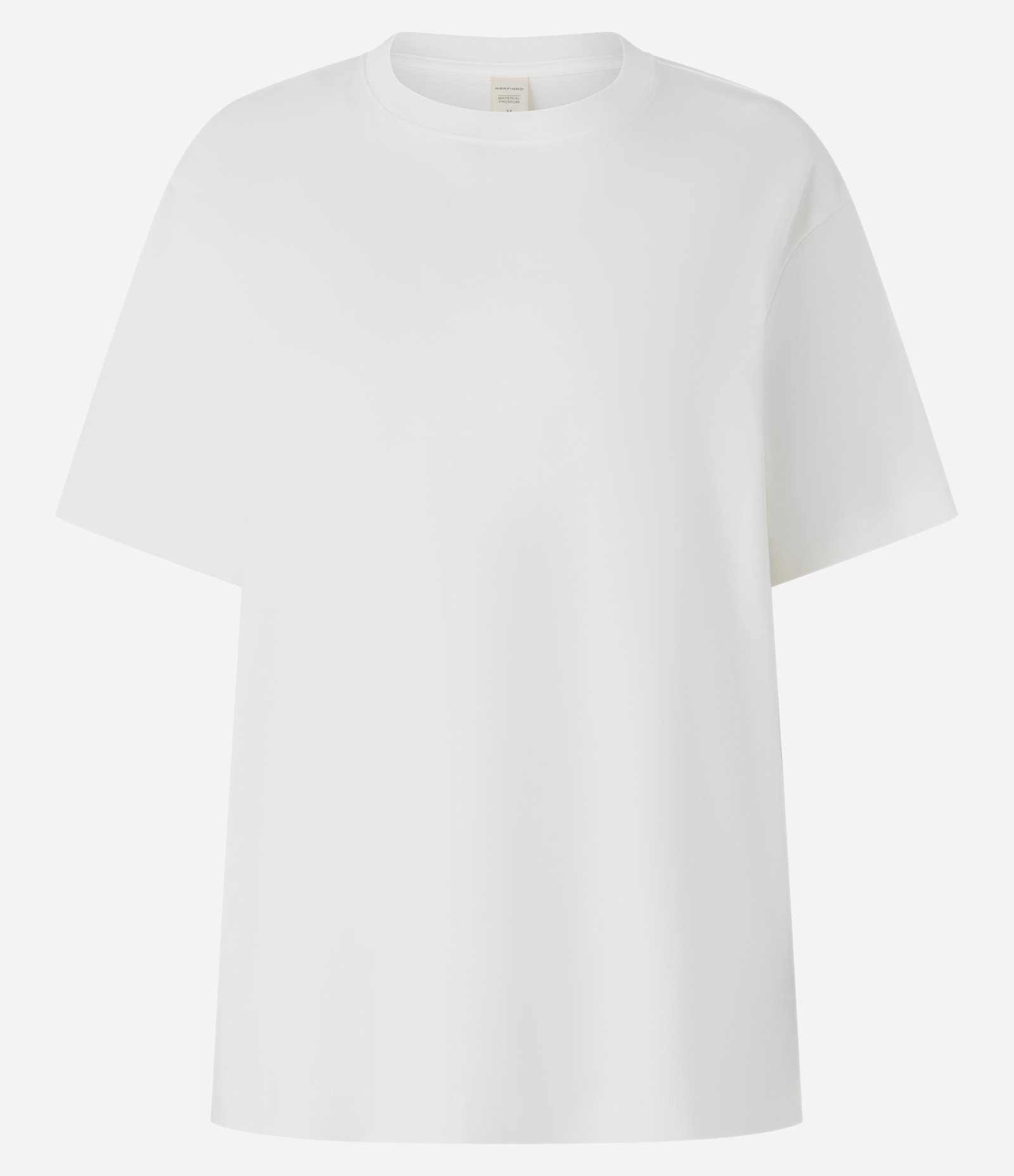 Camiseta em Algodão Peruano com Gola Redonda Off White 1