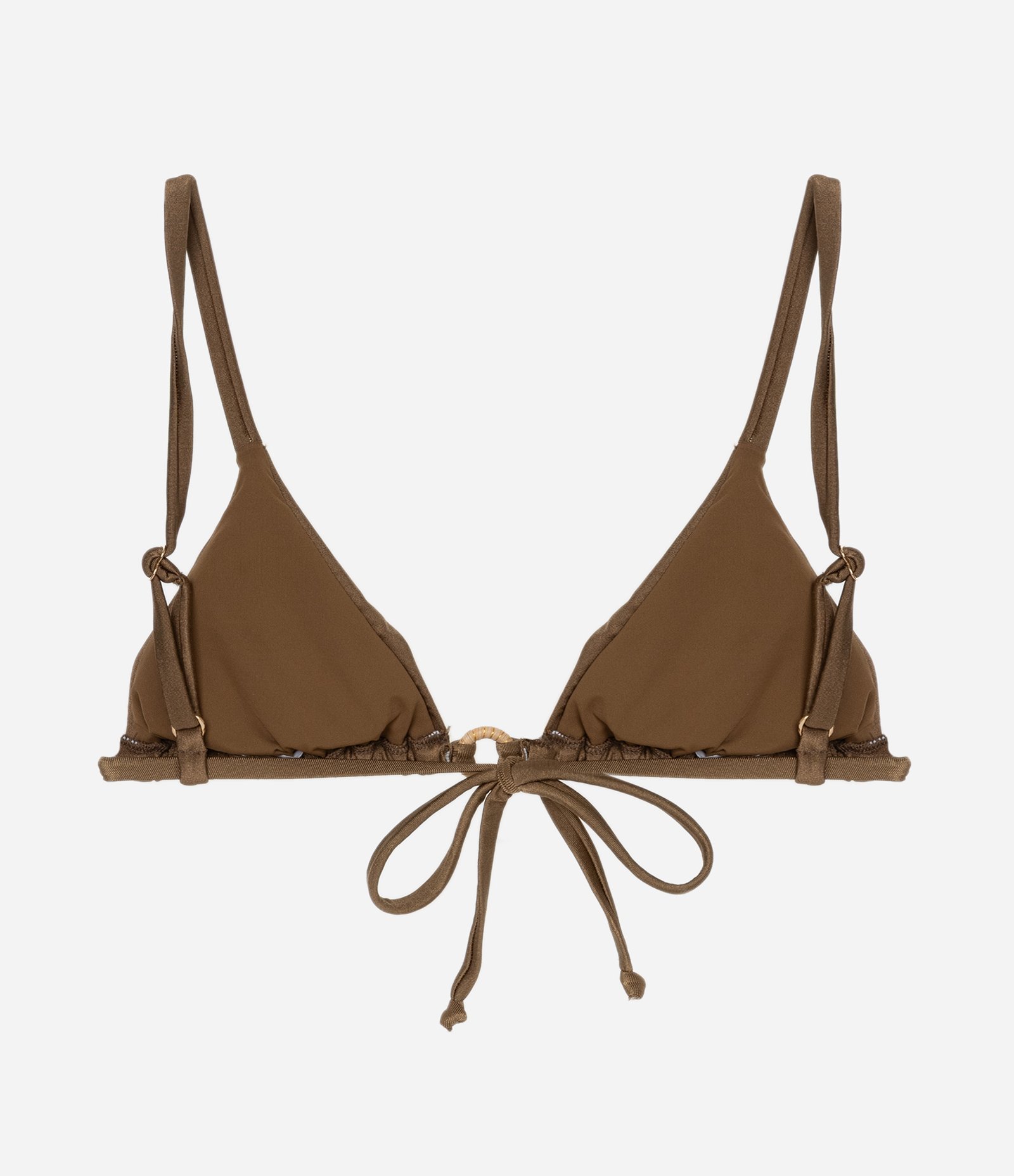 Biquíni Top Cortininha Metalizada com Aviamento Argola de Palha Verde 6