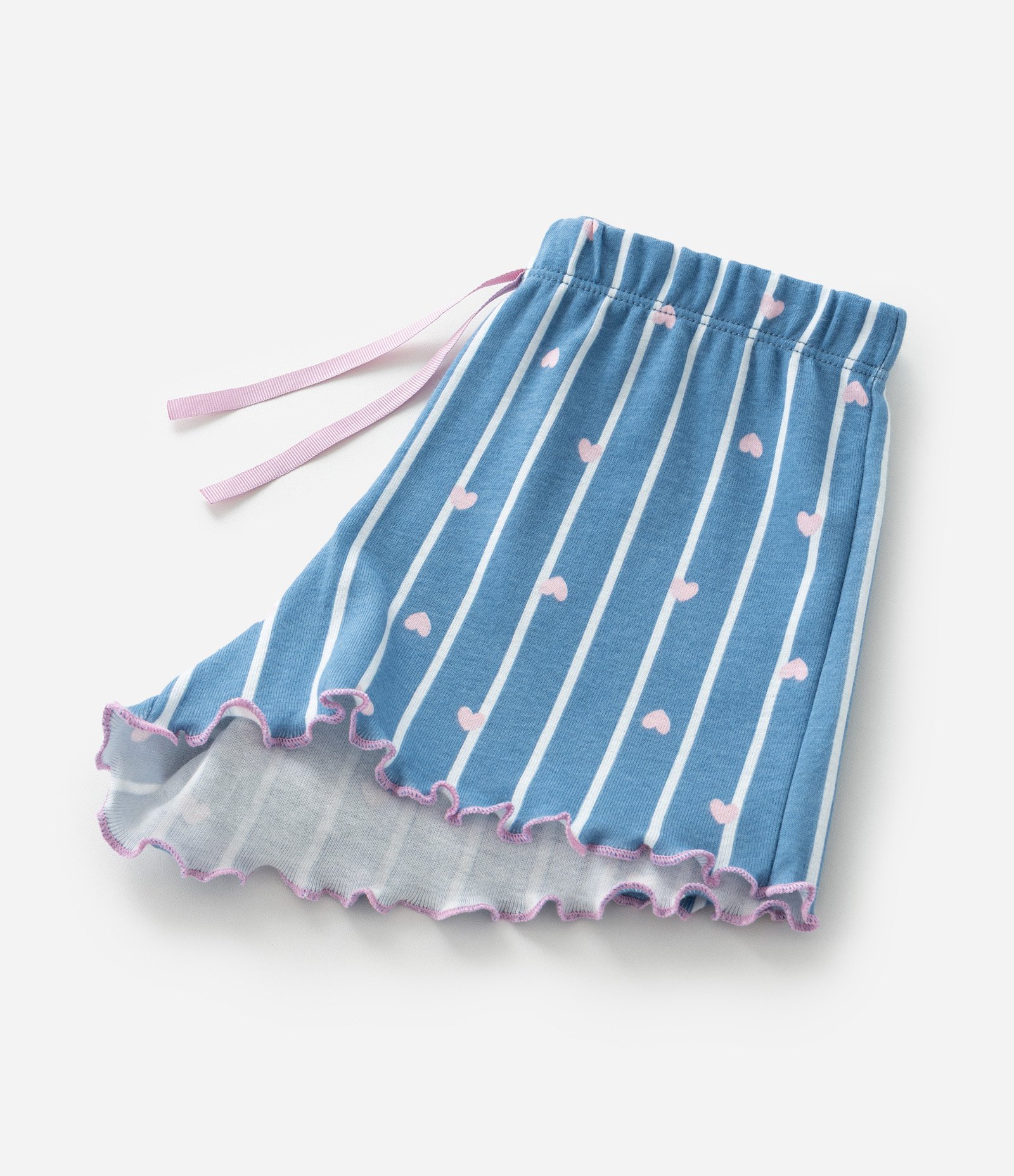 Pijama Infantil em Ribana com Estampa do Stitch - Tam 5 a 14 Anos Azul 9