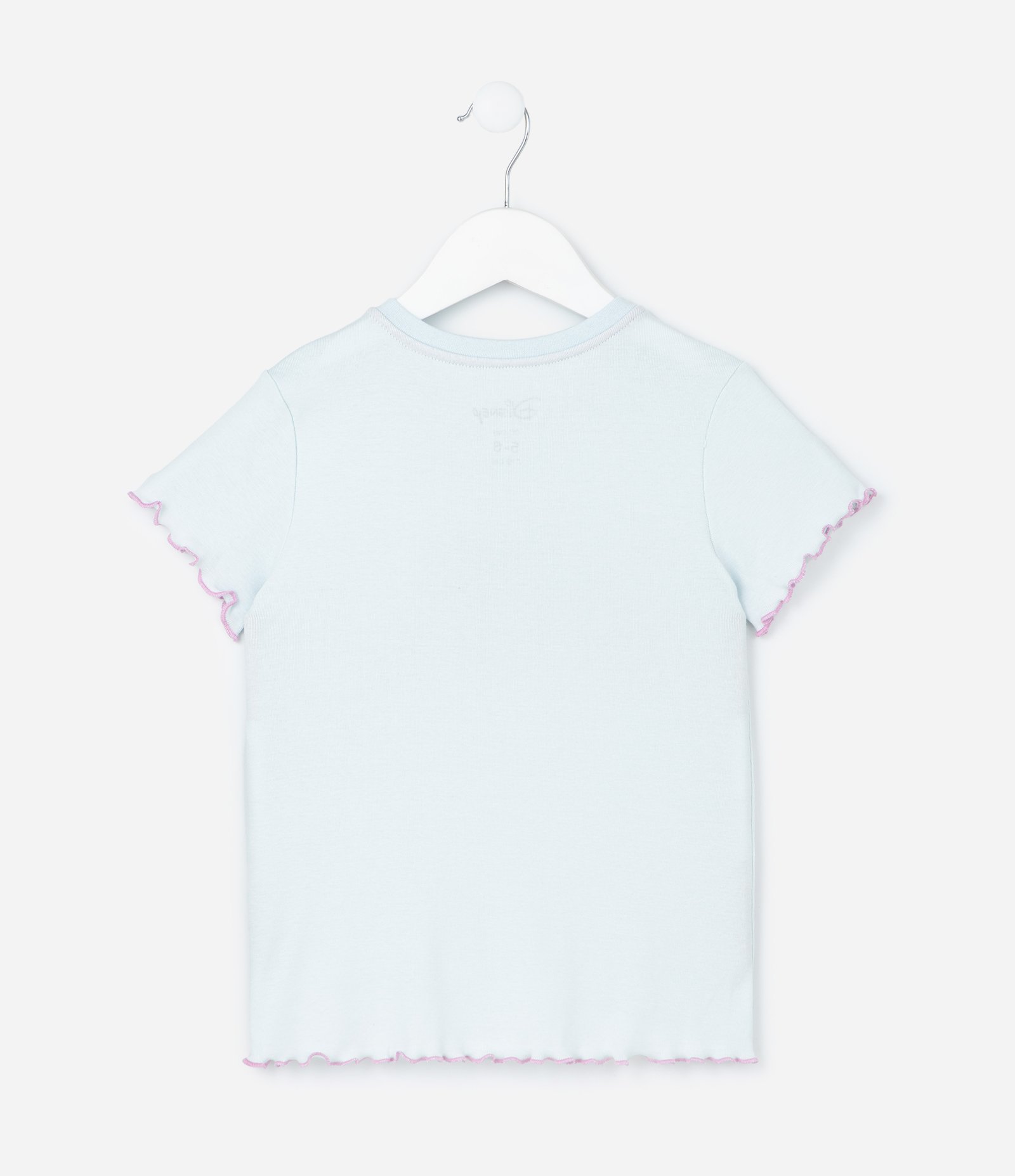 Pijama Infantil em Ribana com Estampa do Stitch - Tam 5 a 14 Anos Azul 3