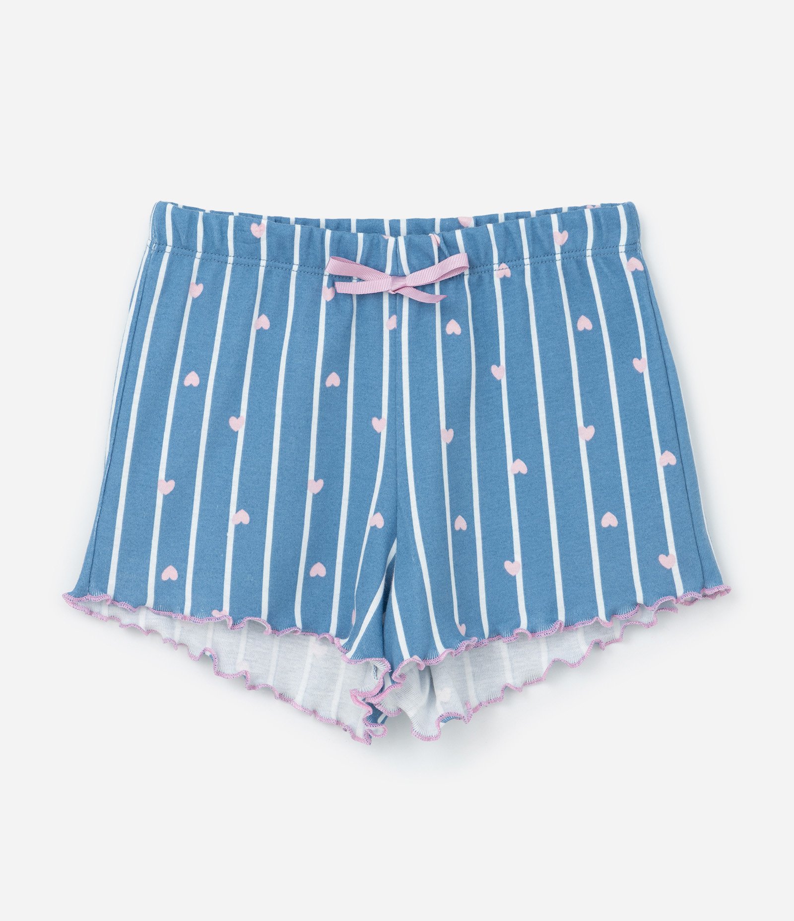 Pijama Infantil em Ribana com Estampa do Stitch - Tam 5 a 14 Anos Azul 4