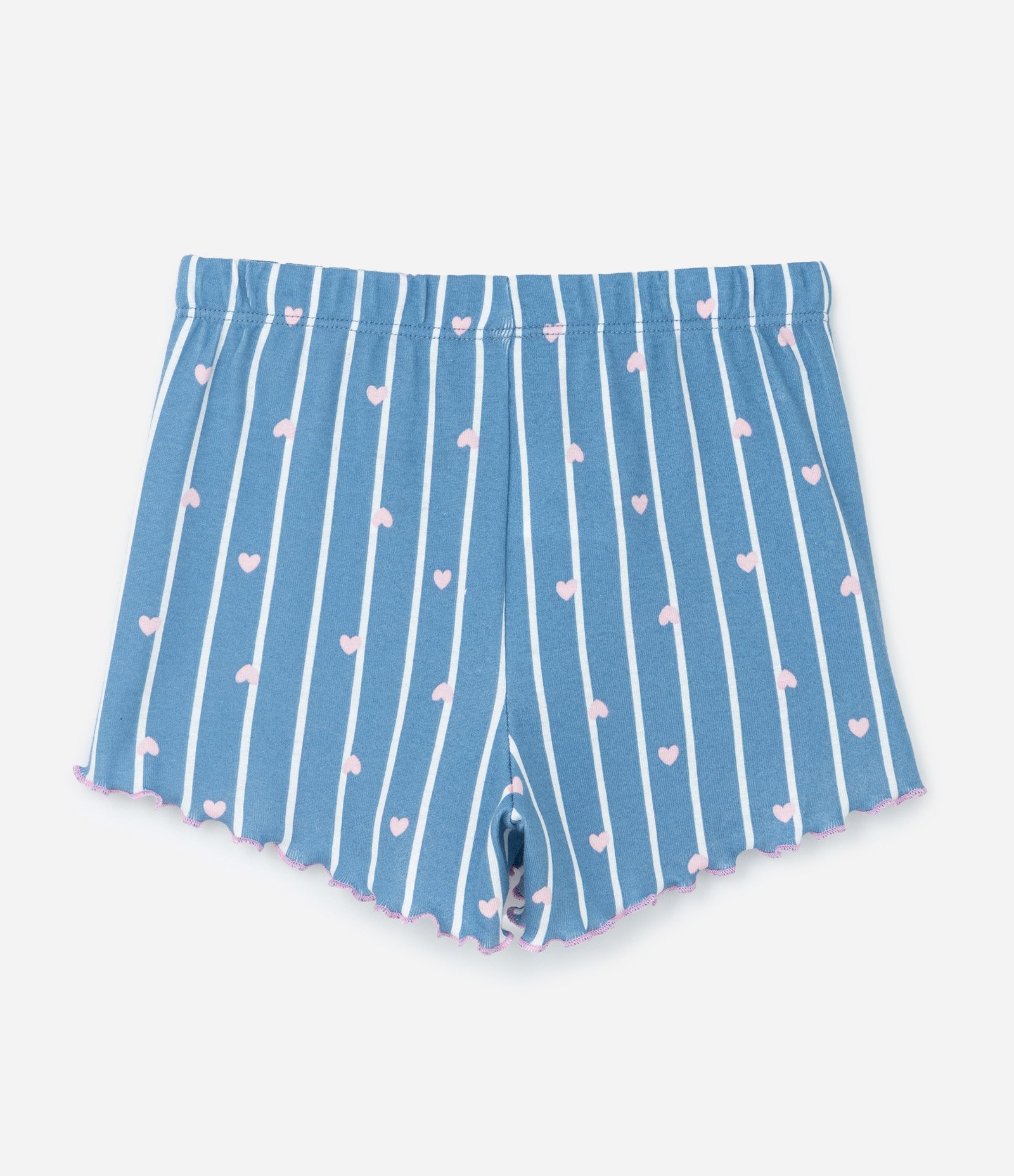 Pijama Infantil em Ribana com Estampa do Stitch - Tam 5 a 14 Anos Azul 5