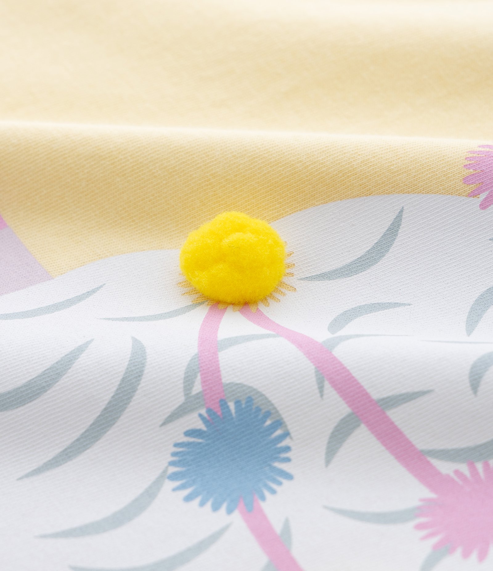 Camisola Infantil com Pompons e Estampa Lhama - Tam 5 a 14 Anos Amarelo 5