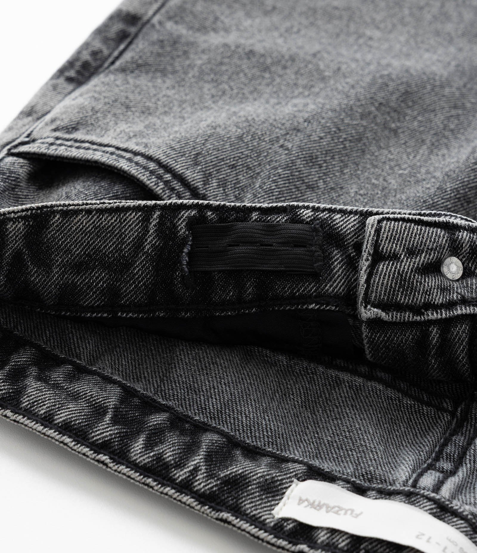 Calça Baggy Infantil em Jeans - Tam 5 a 14 Anos Cinza Escuro 3