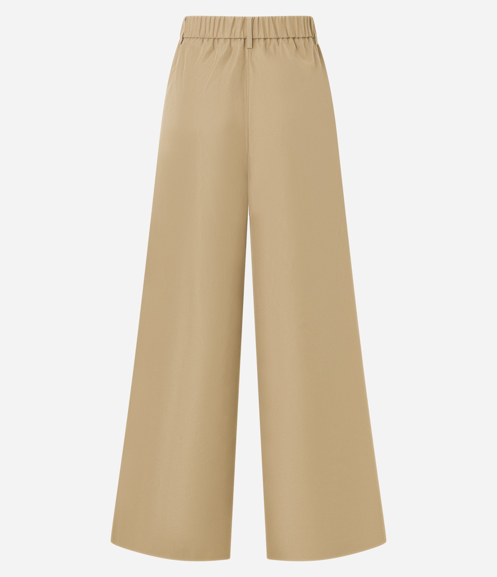 Calça Wide Leg em Alfaiataria com Cinto Bege 9