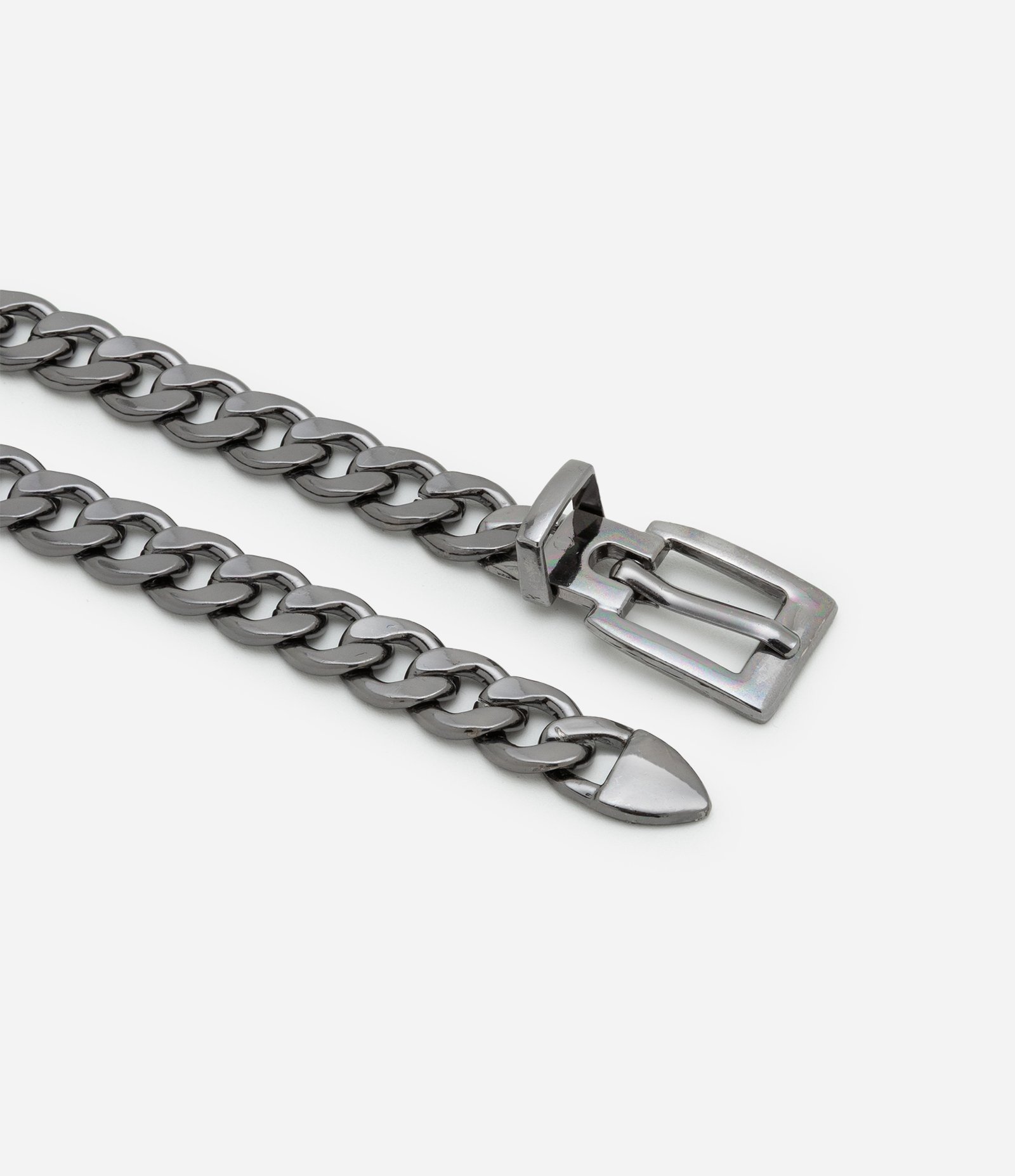 Kit 03 Cintos Diversos com Correntes e Coração Preto/Vermelho/Prata 2