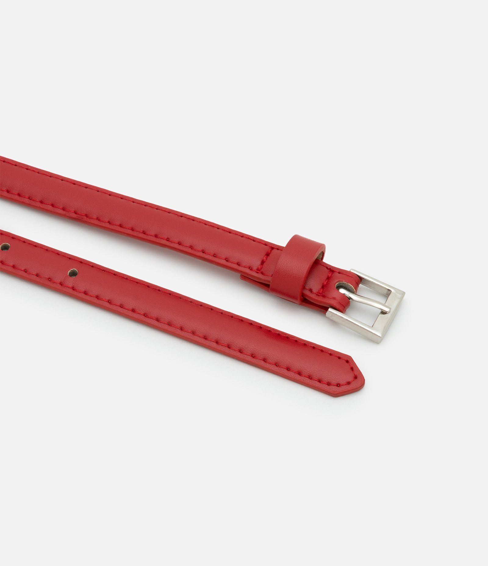 Kit 03 Cintos Diversos com Correntes e Coração Preto/Vermelho/Prata 3