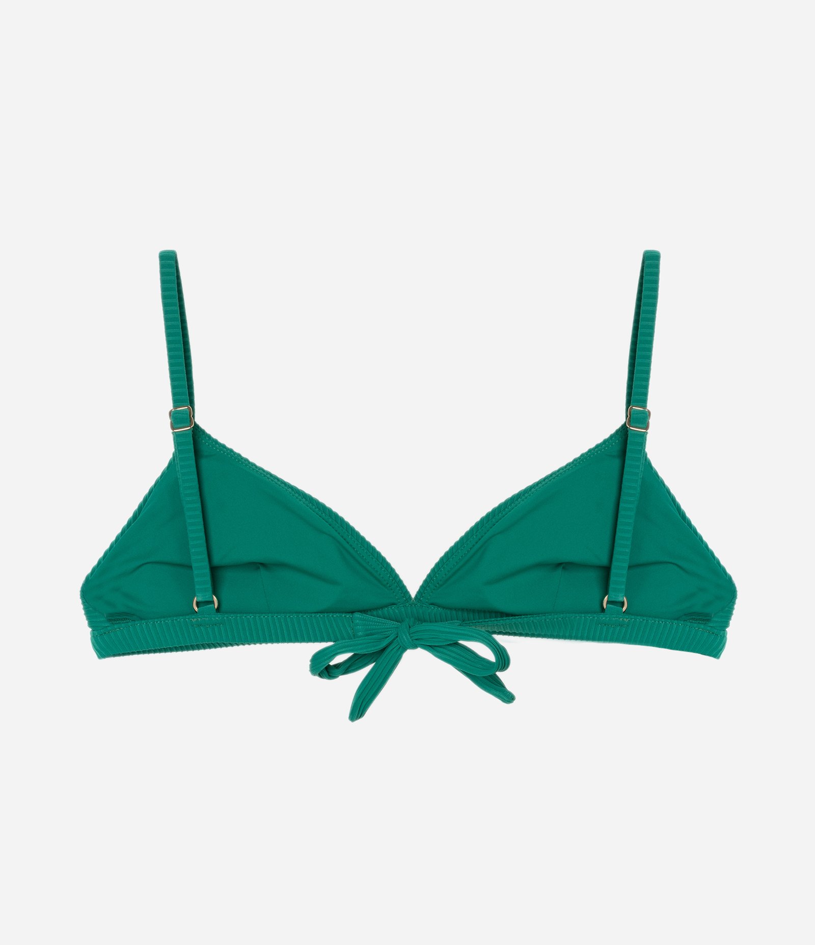 Biquíni Top Triângulo Fixo Texturizado Verde 6