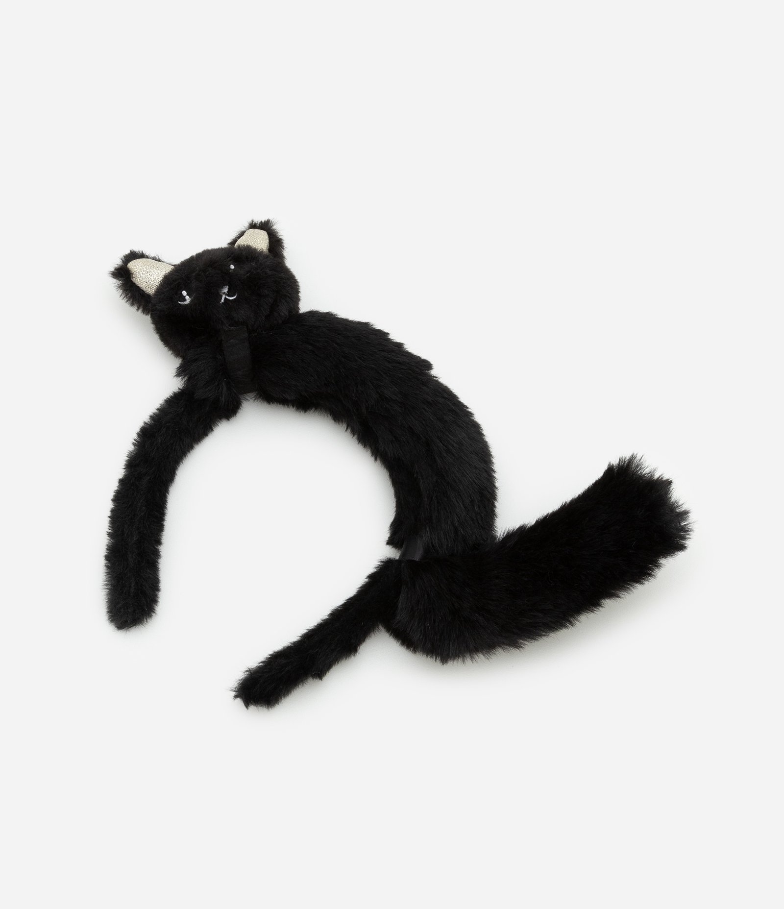 Tiara Infantil com Estampa Gato de Halloween - Tam Único Preto 2