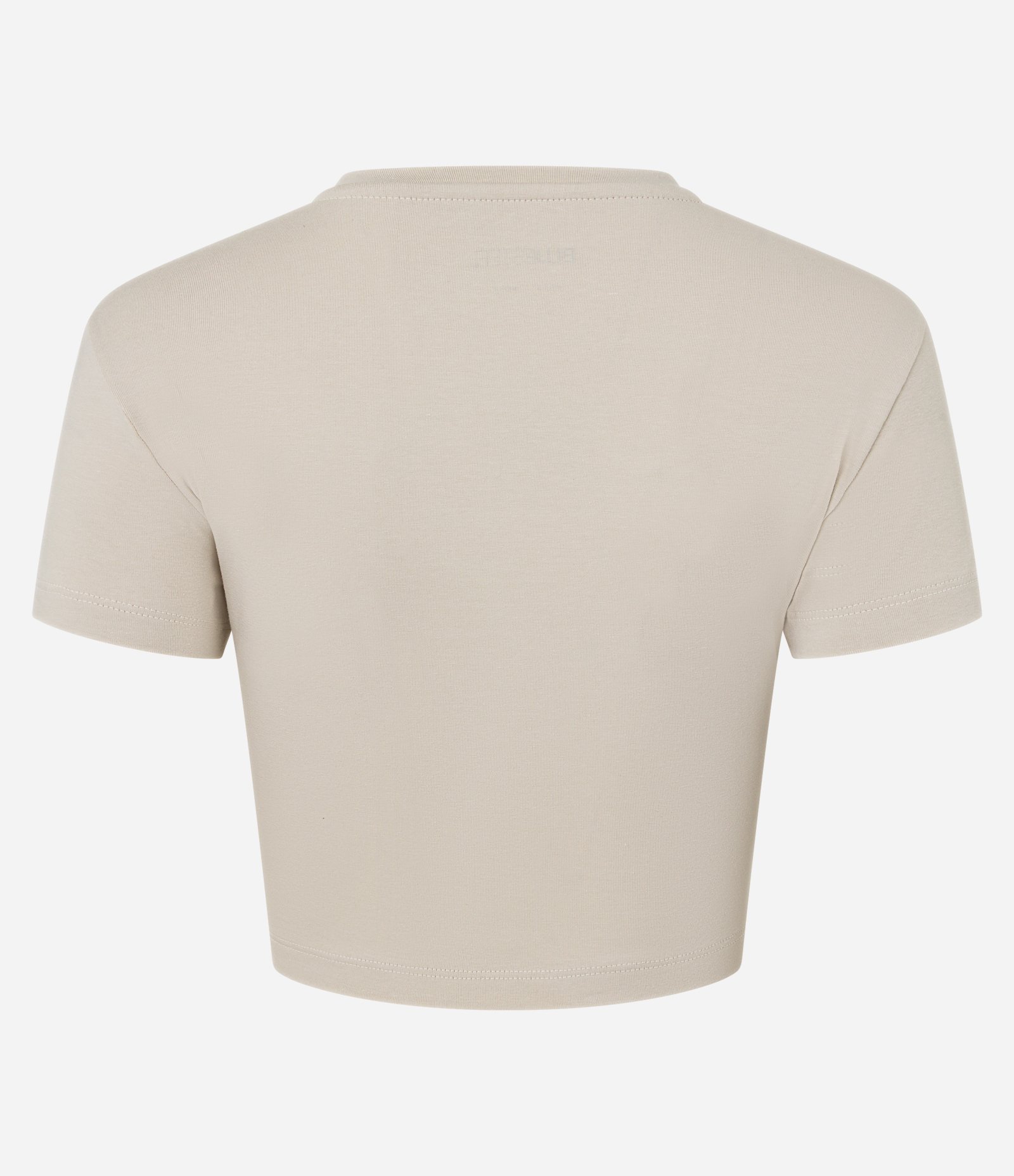 Blusa Baby Look em Algodão com Lettering Chronically Online Bege 5