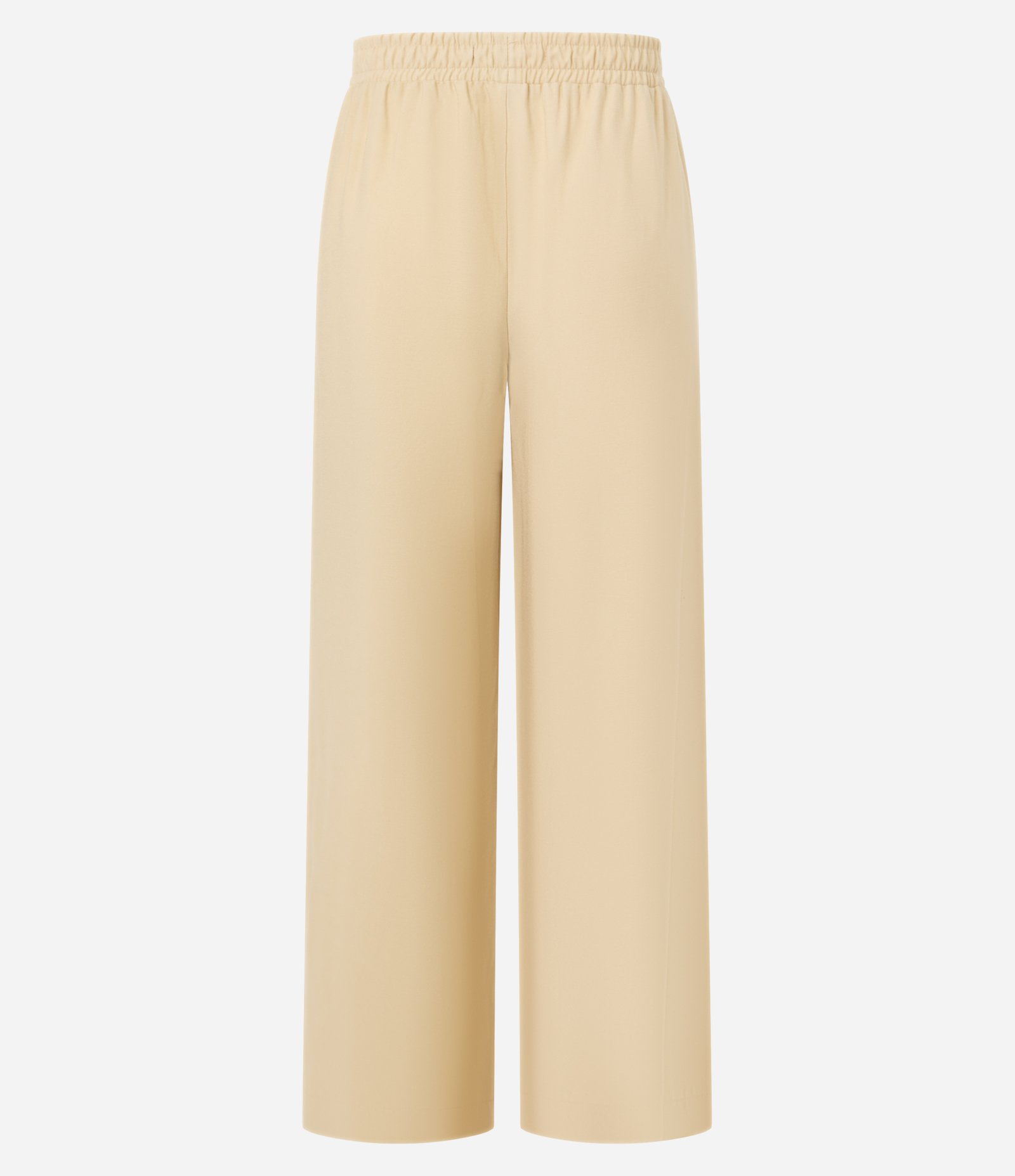 Calça Reta em Alfaiataria com Cintura Alta e Amarração no Cós Bege 7