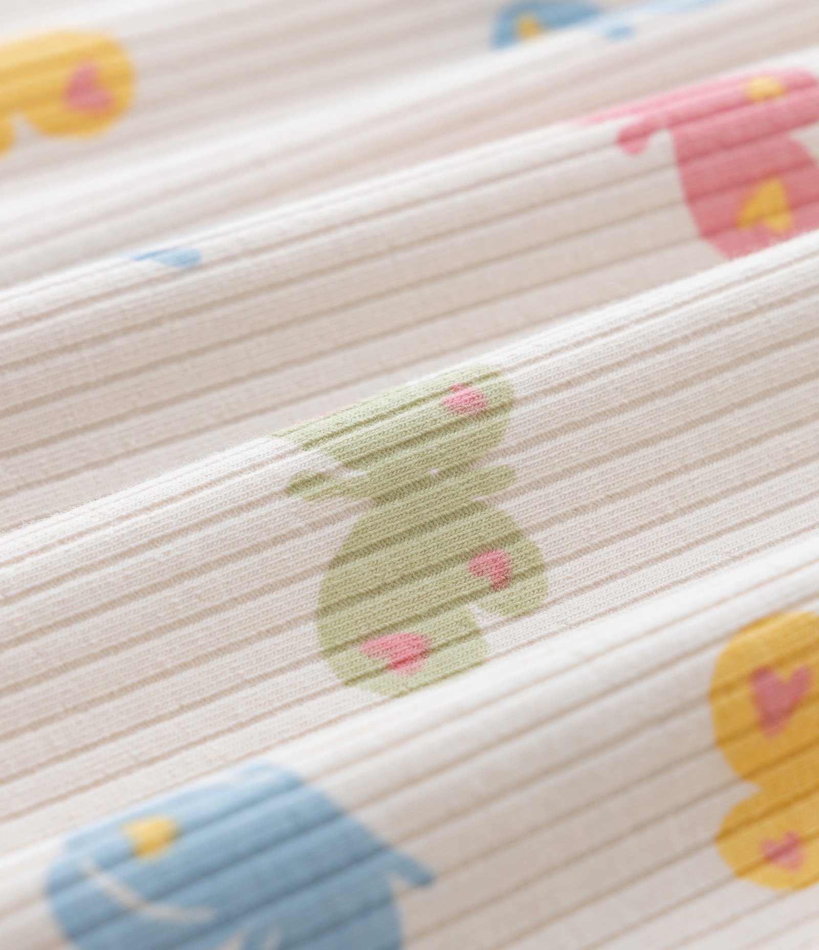 Vestido Infantil Canelado com Estampa Borboletas - Tam 1 a 6 Anos Bege 3