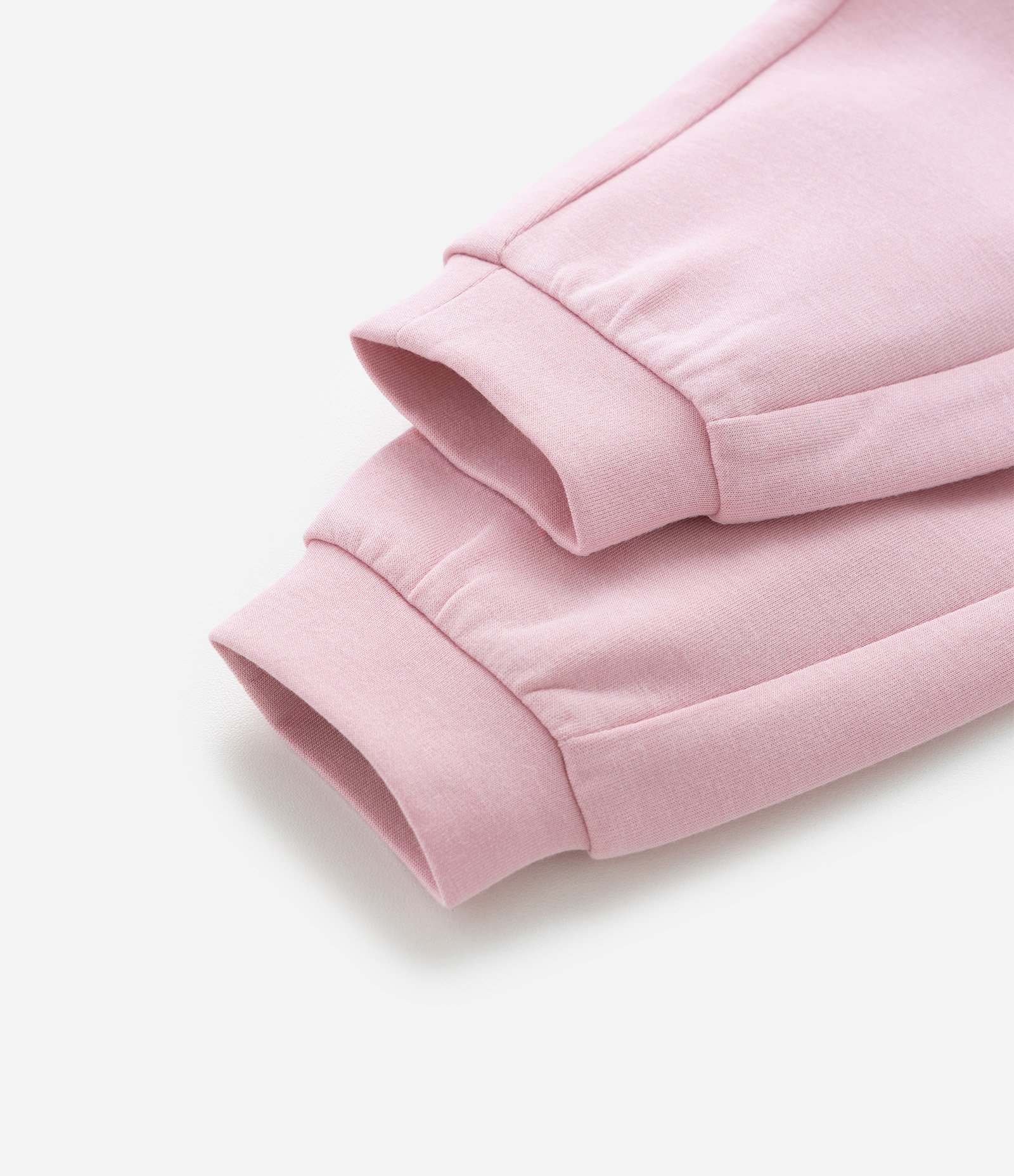 Calça Jogger Infantil em Modal com Recorte Lateral - Tam 0 a 18 Meses Rosa 4