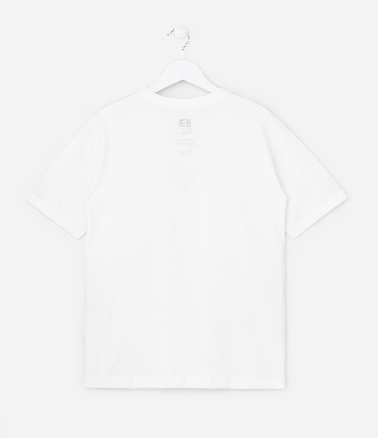 Camiseta Infantil Texturizada com Estampa Playstation - Tam 5 a 14 Anos Branco 2