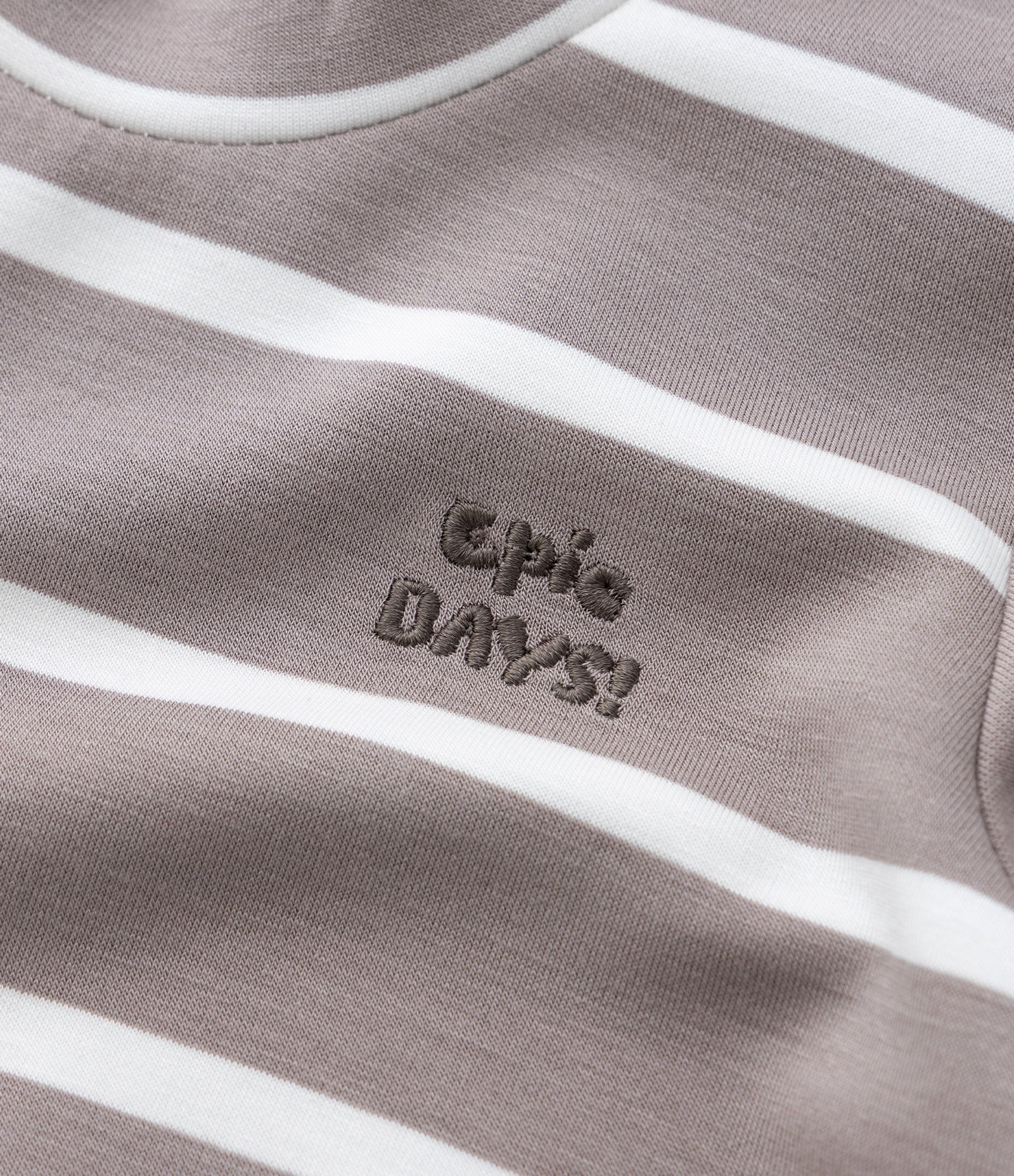 Blusão Infantil com Estampa de Listras Fio Tinto e Bordado - Tam 1 a 6 Anos Marrom 5