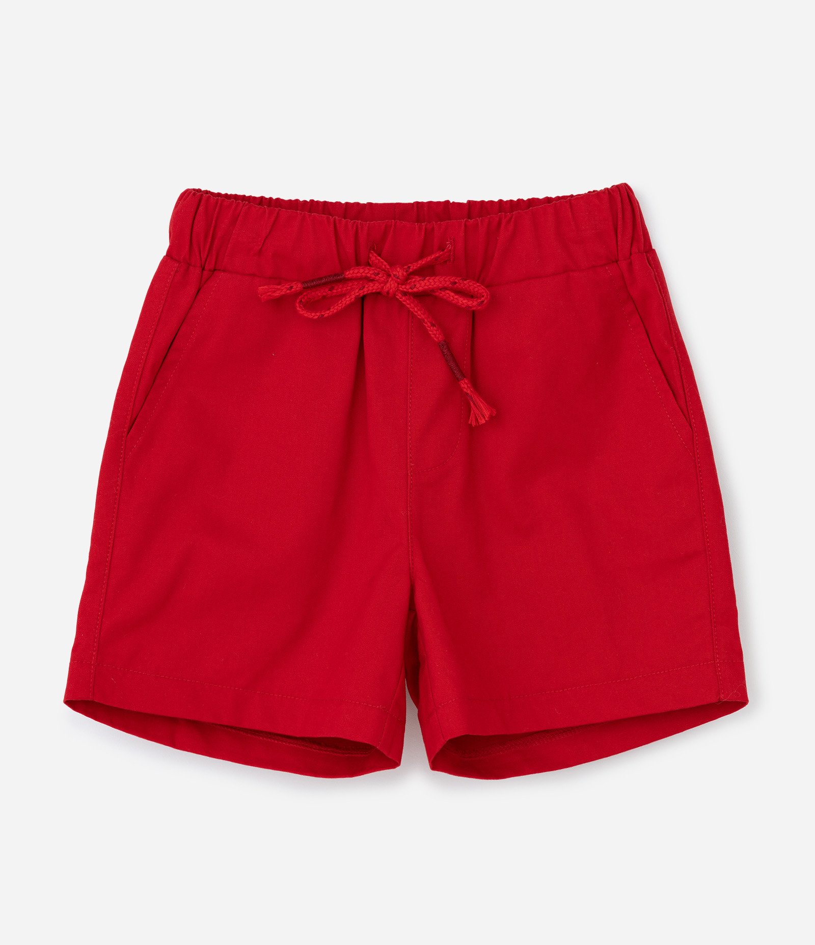 Conjunto Infantil em Piquet com Gola Henley - Tam 1 a 6 Anos Bege/Vermelho 4