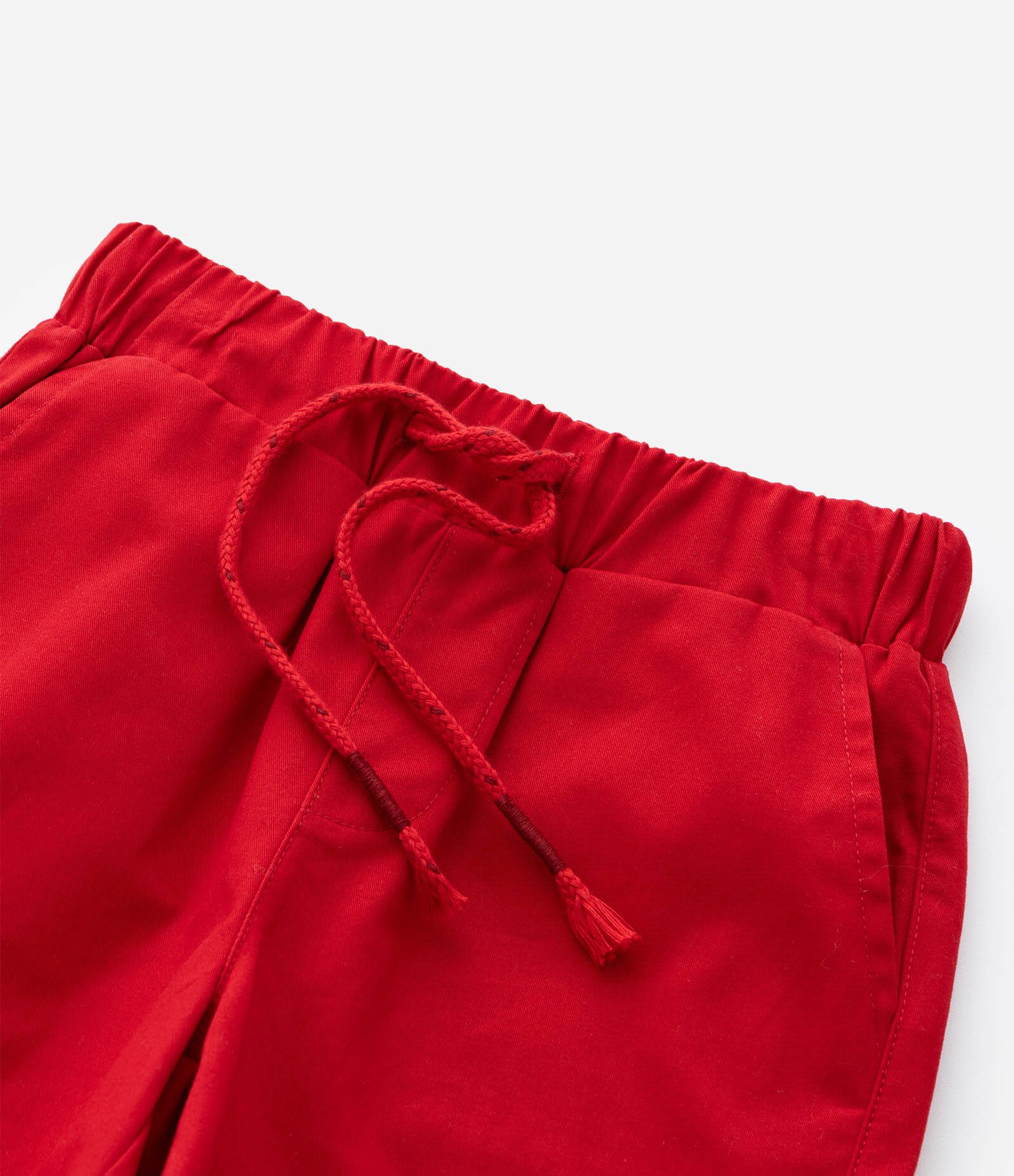 Conjunto Infantil em Piquet com Gola Henley - Tam 1 a 6 Anos Bege/Vermelho 6