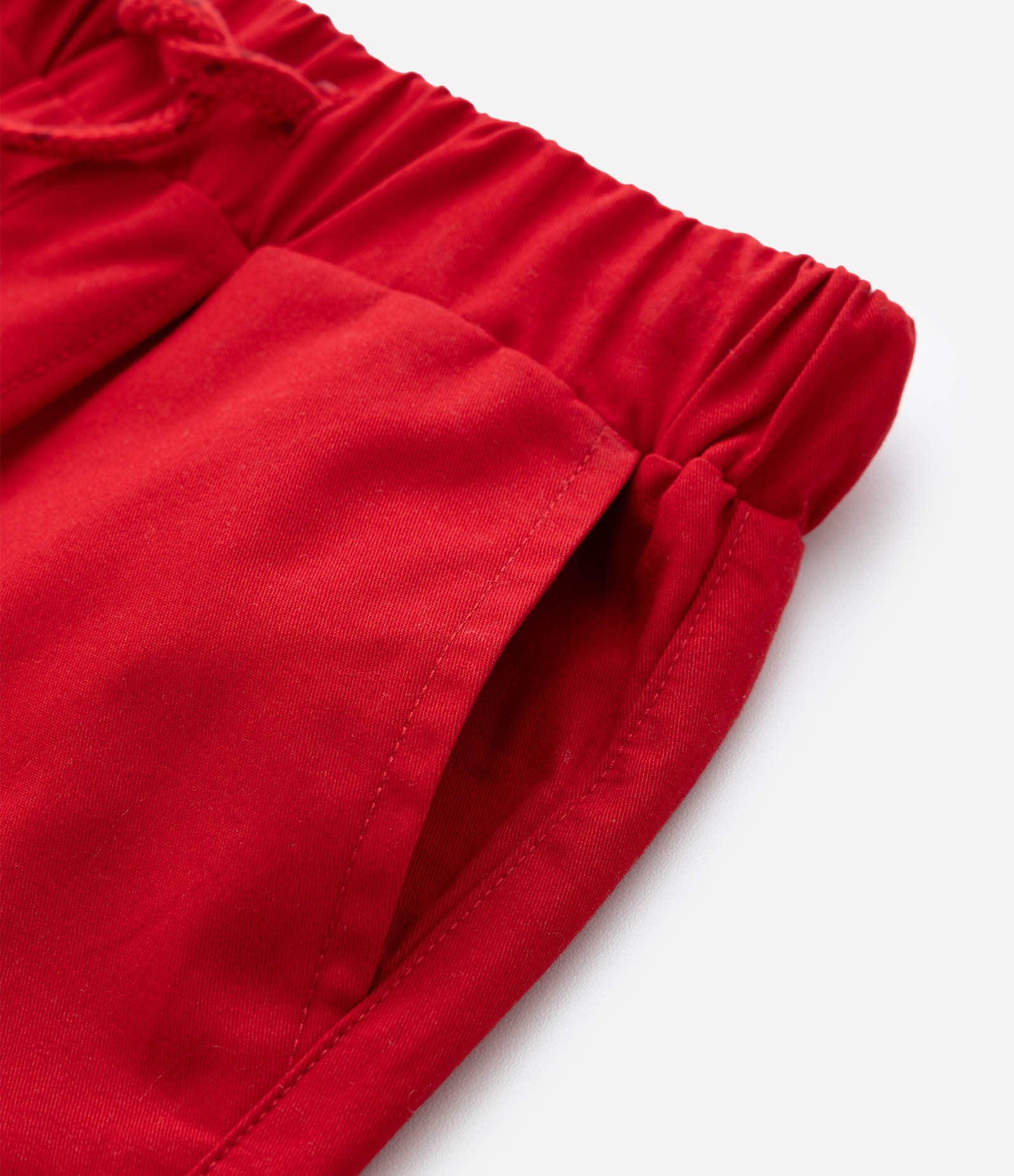 Conjunto Infantil em Piquet com Gola Henley - Tam 1 a 6 Anos Bege/Vermelho 7