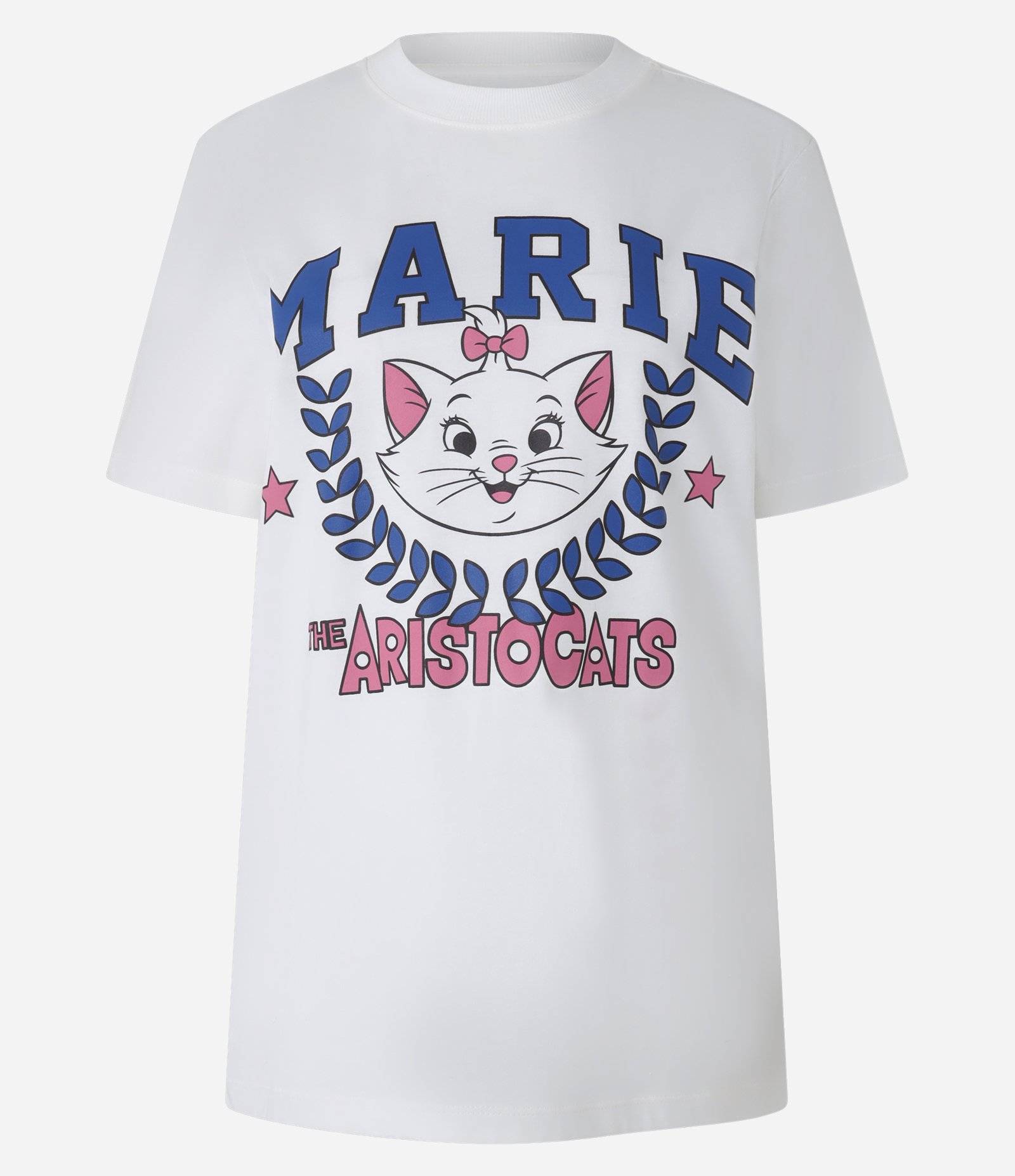 Camiseta Alongada em Algodão com Estampa Marie Branco 4