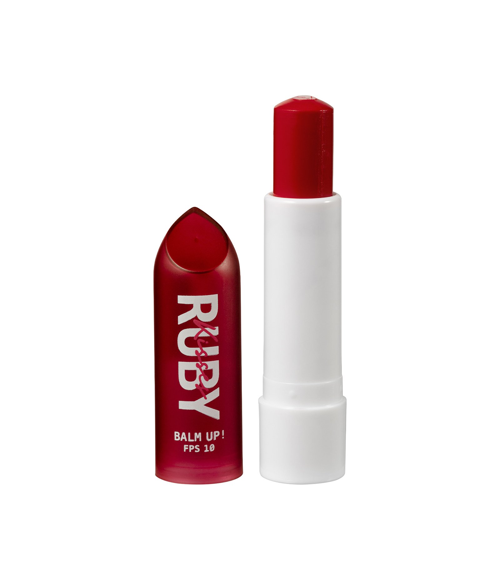 Protetor Labial Hidratante Com Cor FPS10 Balm Up! Stand Up! Ruby Kisses Vermelho 4