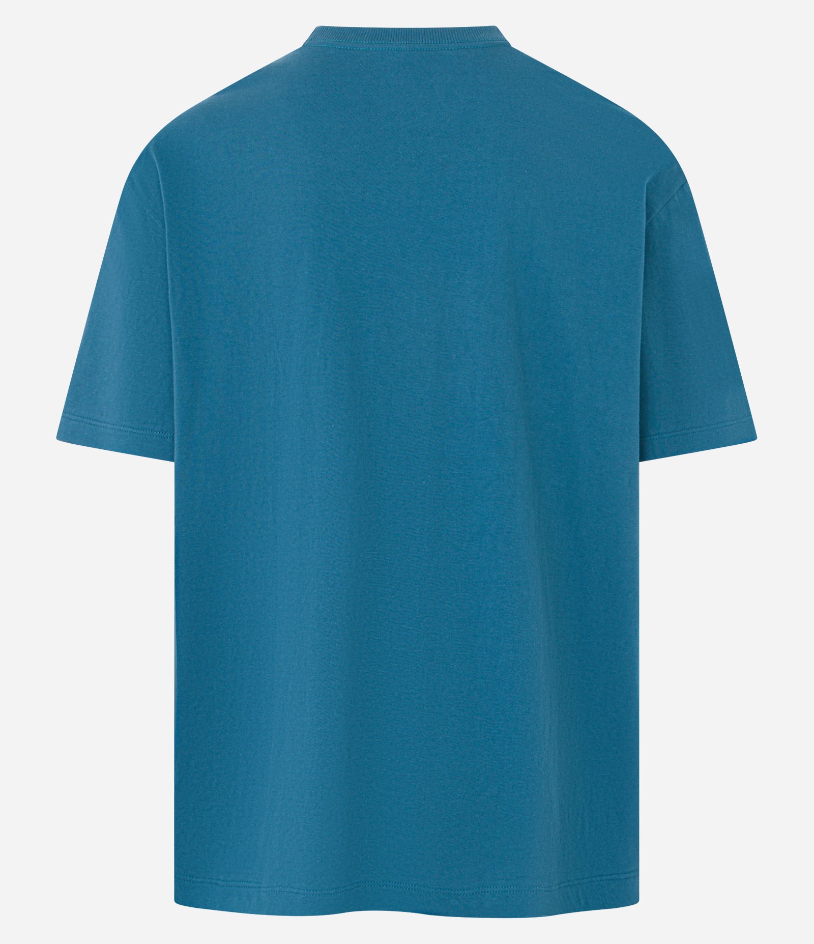 Camiseta Relaxed em Algodão com Estampa Localizada em Relevo Eternal Azul 6