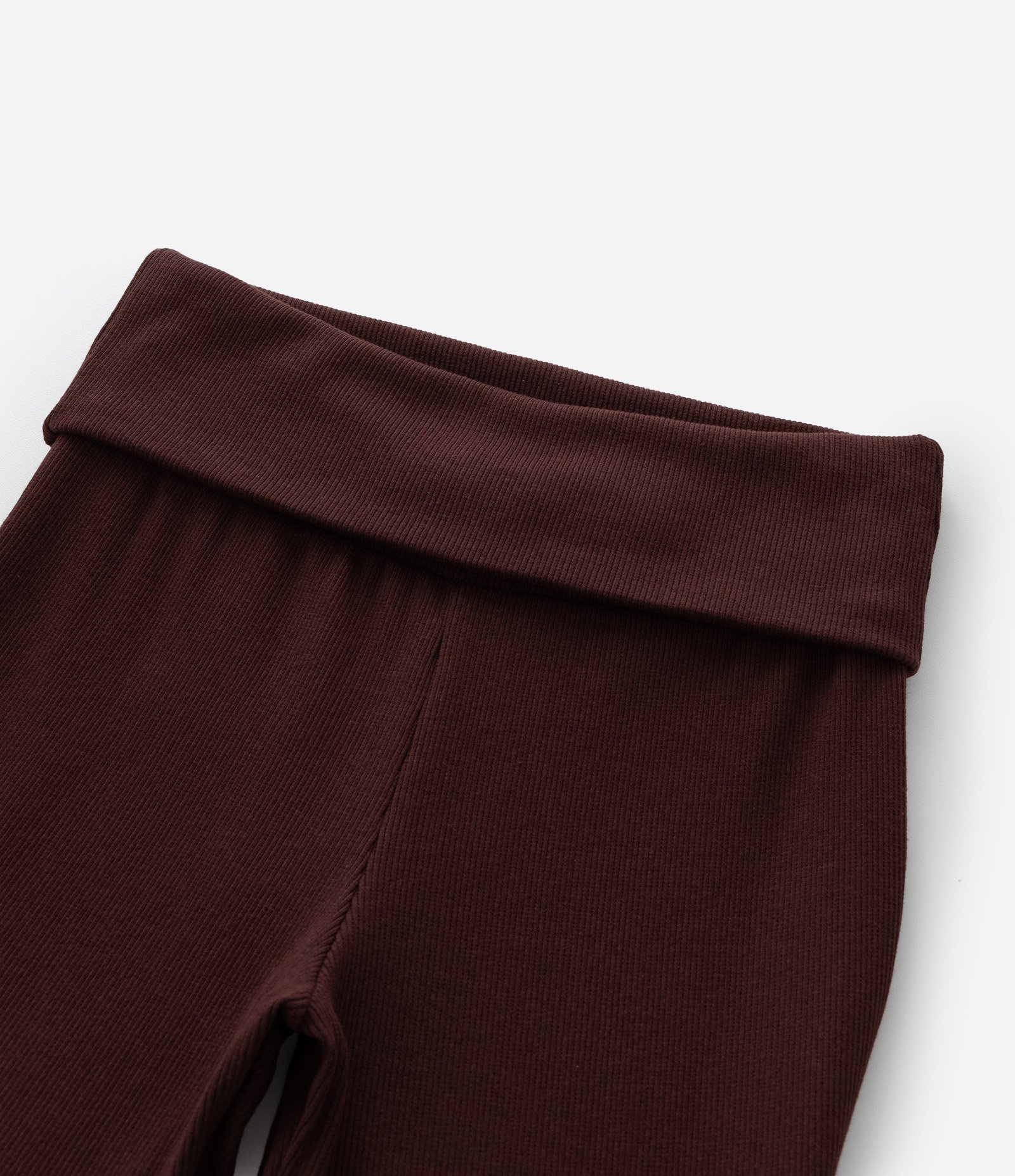 Calça Flare Infantil com Cós Dobrado - Tam 5 a 14 Anos Marrom 4