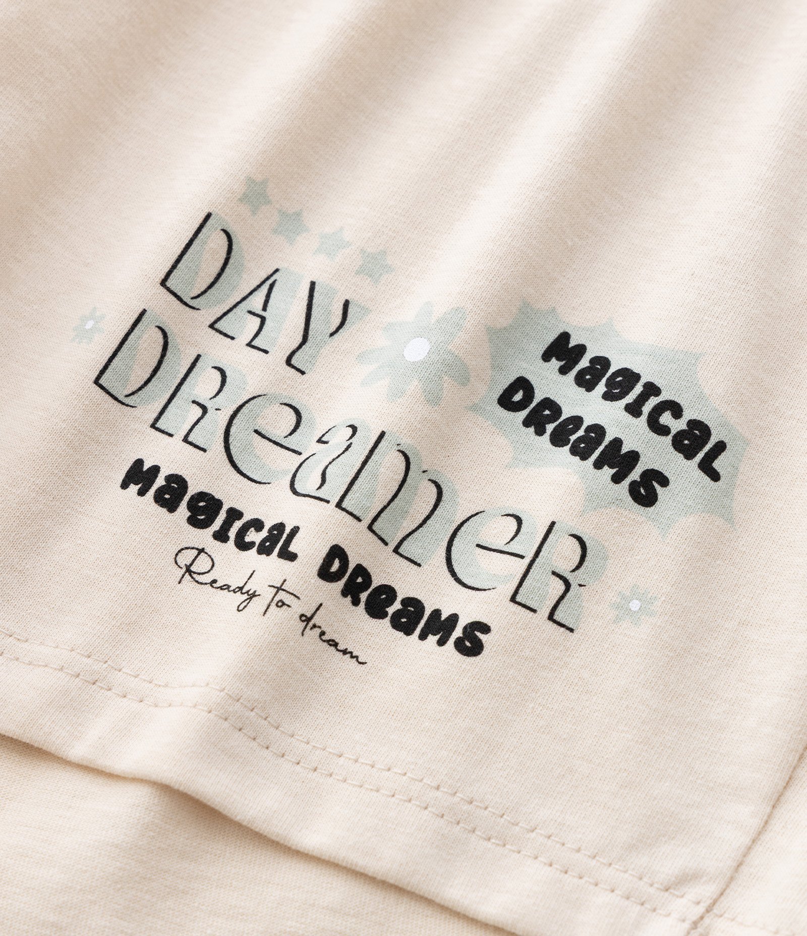 Pijama Curto Infantil em Algodão com Estampa de Capivara - Tam 7 ao 14 Anos Bege 8