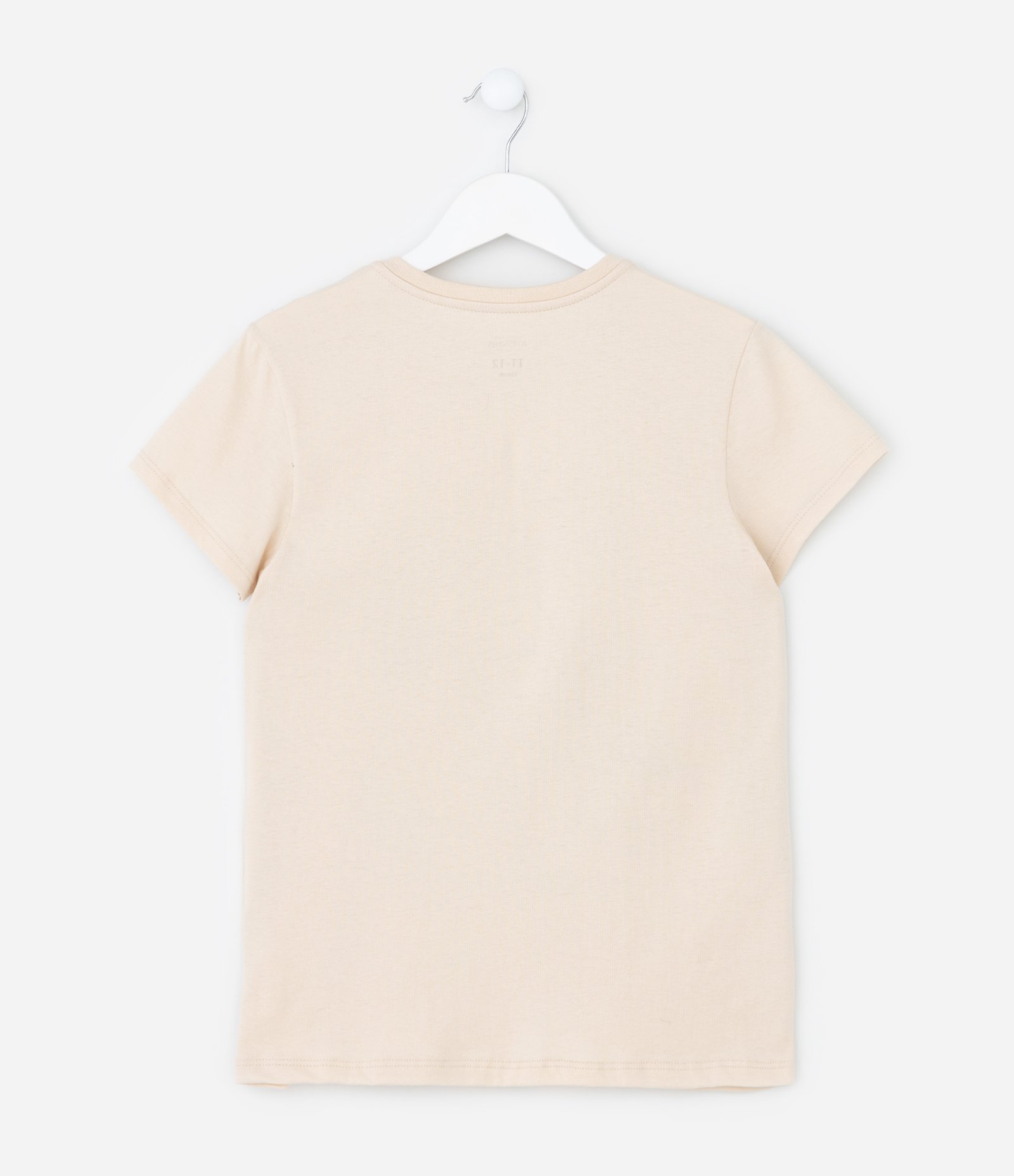 Pijama Curto Infantil em Algodão com Estampa de Capivara - Tam 7 ao 14 Anos Bege 3