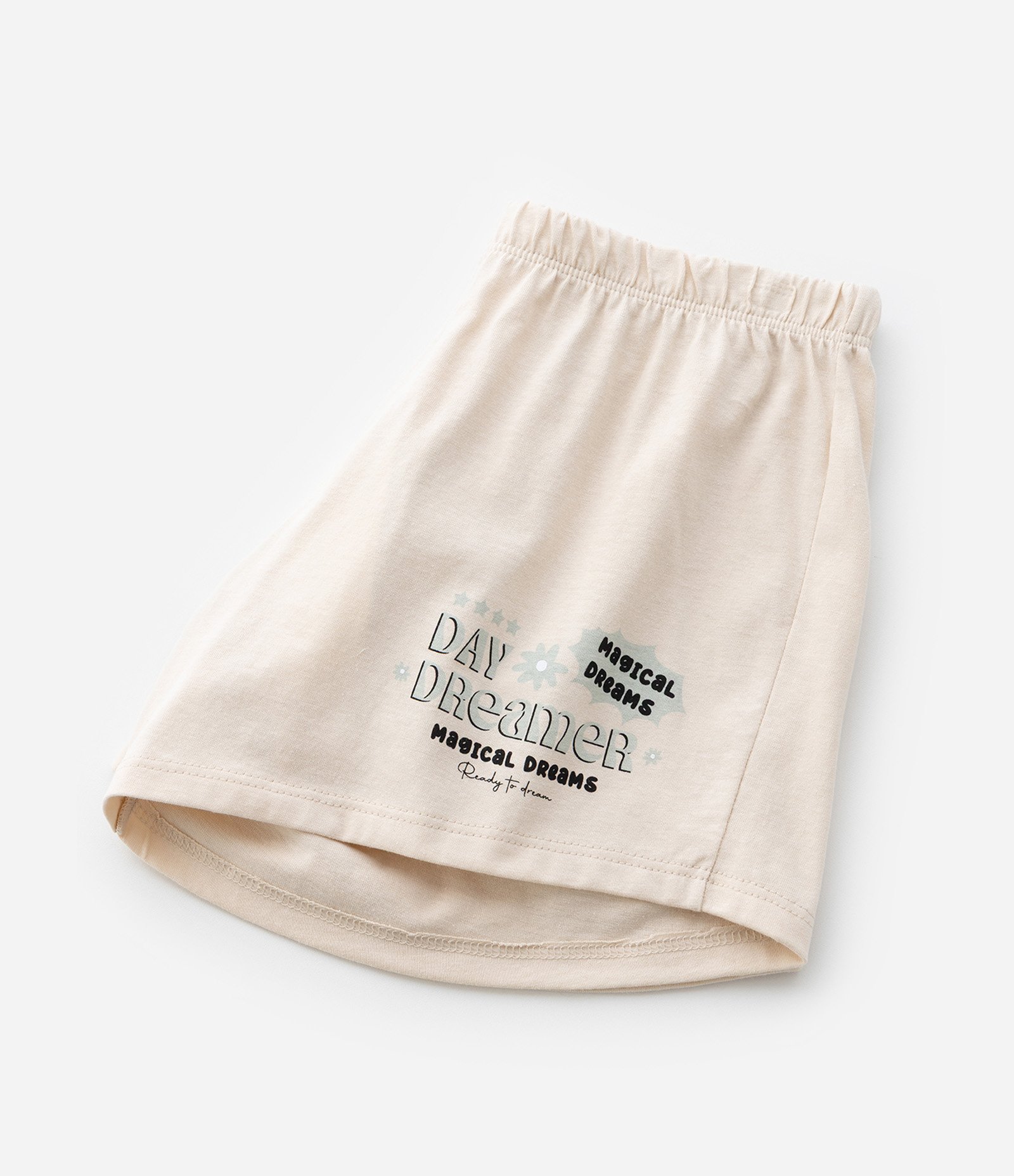 Pijama Curto Infantil em Algodão com Estampa de Capivara - Tam 7 ao 14 Anos Bege 7