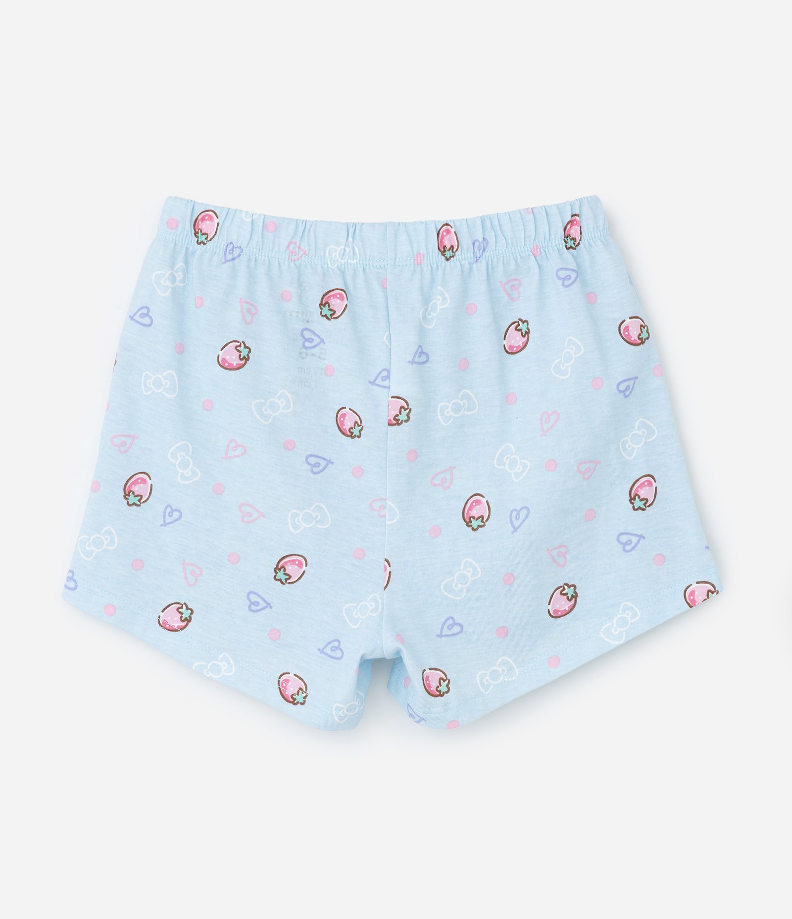 Pijama Curto Infantil com Estampa Hello Kitty e Amigas - Tam 5 a 14 anos Rosa/Azul 5