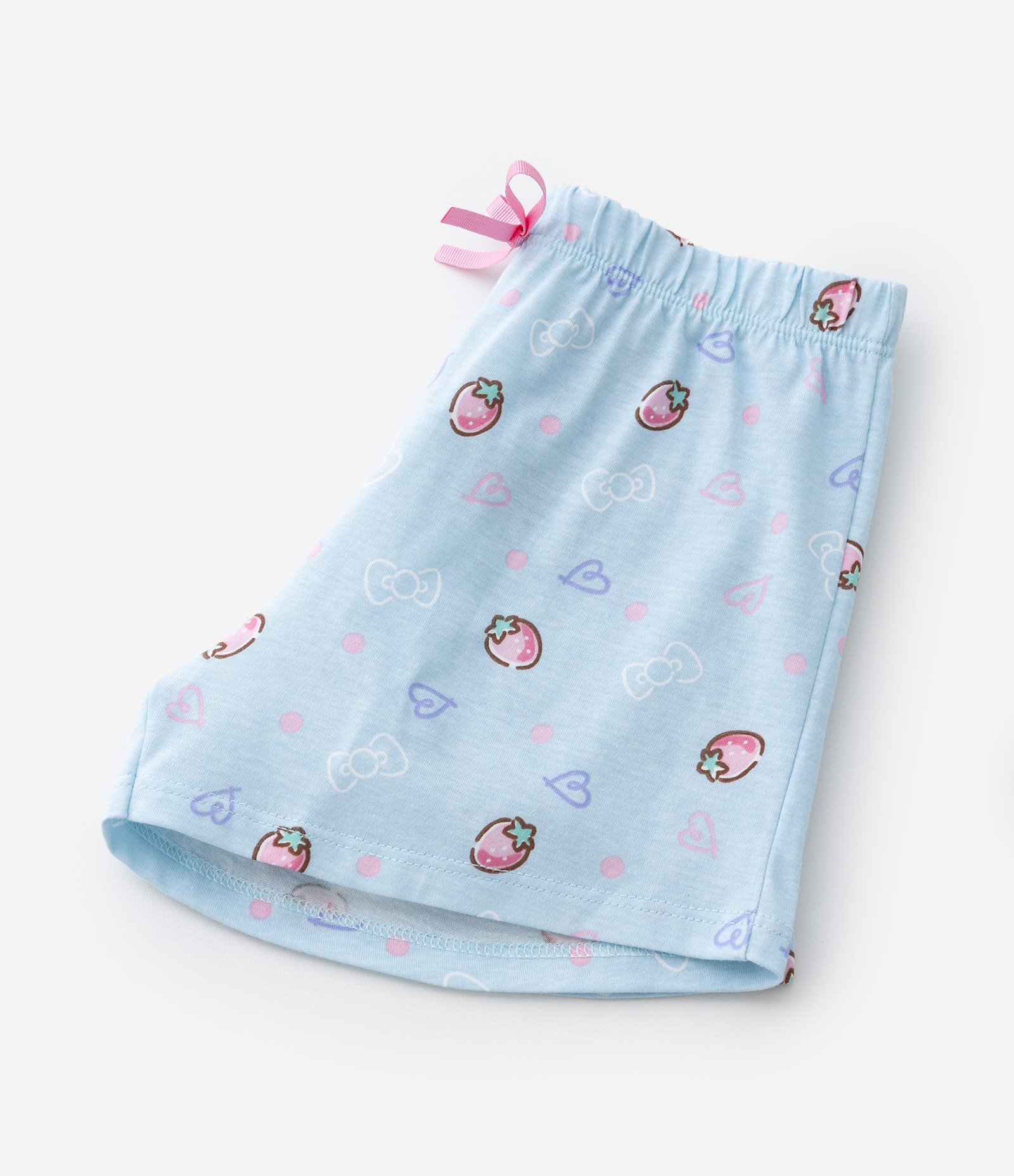 Pijama Curto Infantil com Estampa Hello Kitty e Amigas - Tam 5 a 14 anos Rosa/Azul 6