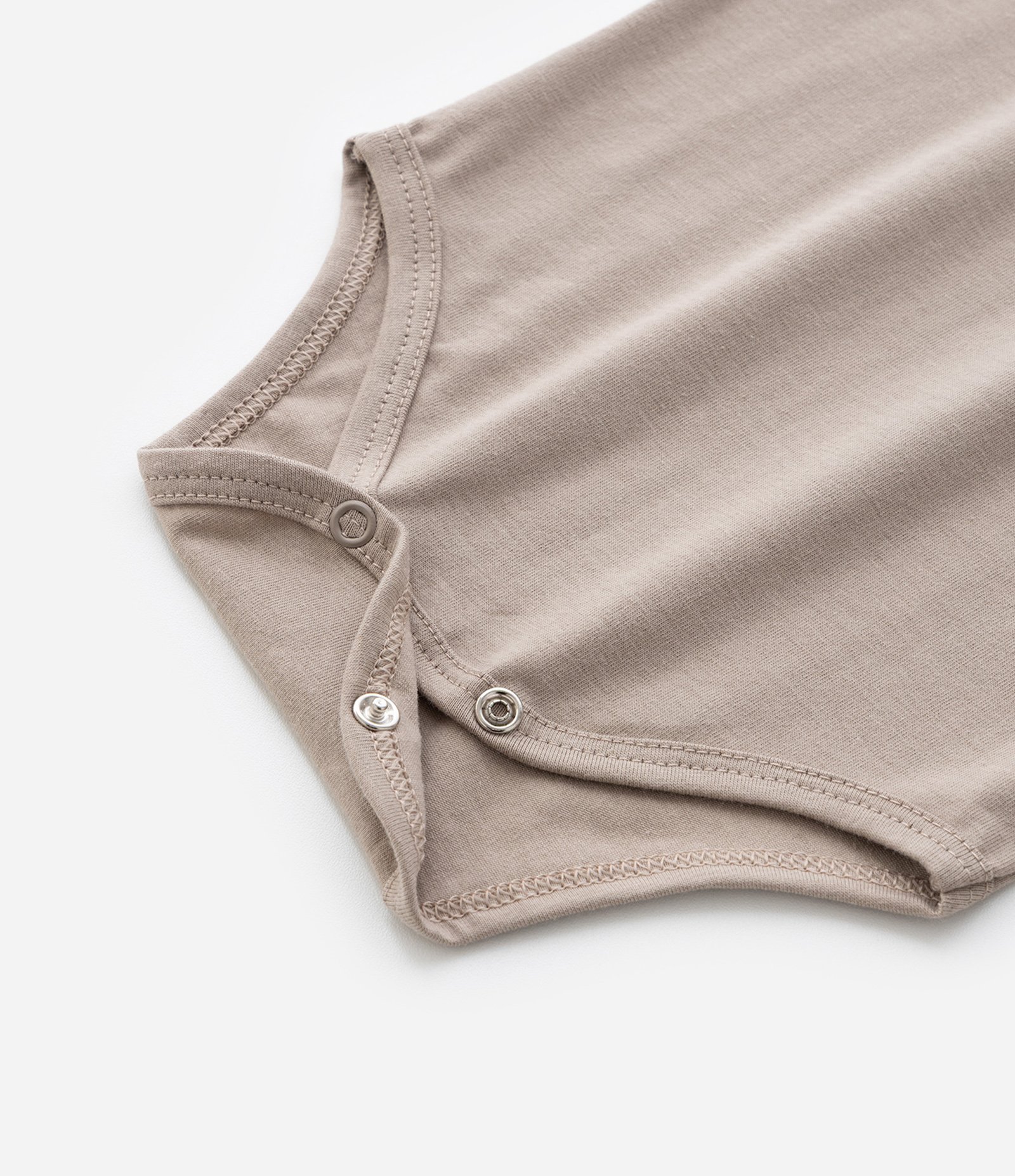 Body Infantil em Algodão Básico - Tam RN a 18 meses Marrom 4