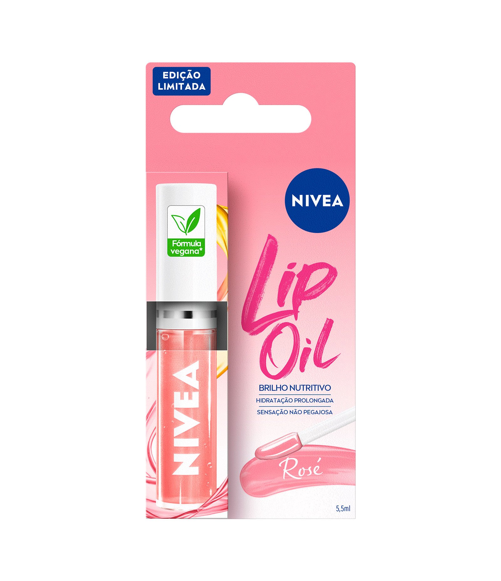 Lip Oil Brilho Nutritivo Rosé Nivea Rosé 1