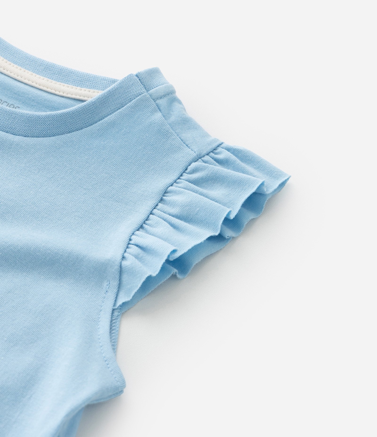 Pijama Curto Infantil com Estampa Oncinha - Tam 2 a 4 Anos Azul 9