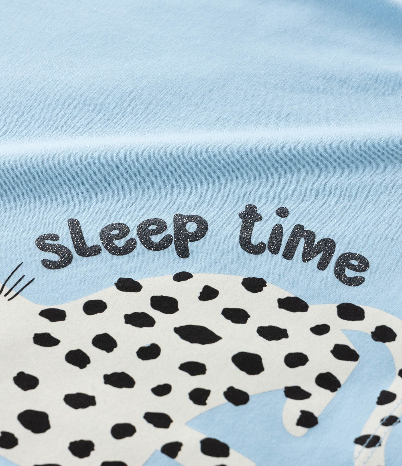 Pijama Curto Infantil com Estampa Oncinha - Tam 2 a 4 Anos Azul 10