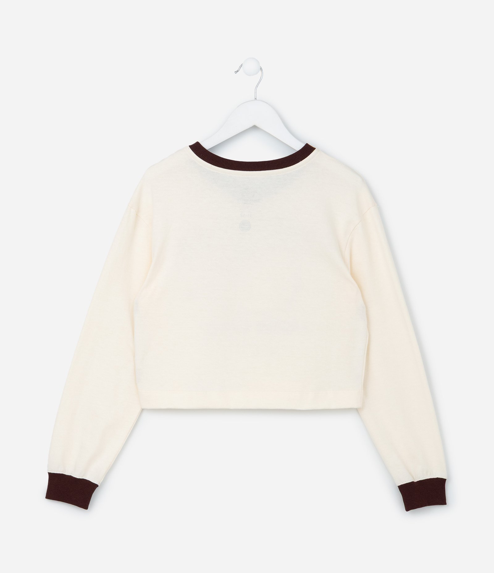 Casaco Infantil em Moletinho Estampa Hello Kitty - Tam 5 a 14 Anos Bege 3