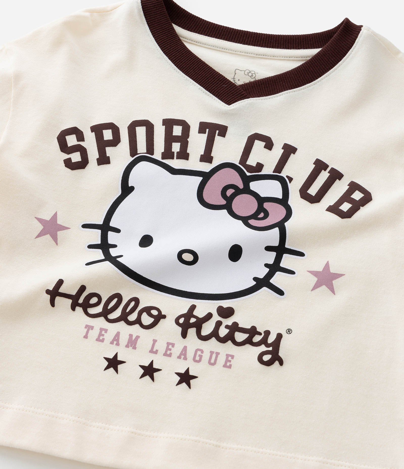 Casaco Infantil em Moletinho Estampa Hello Kitty - Tam 5 a 14 Anos Bege 7